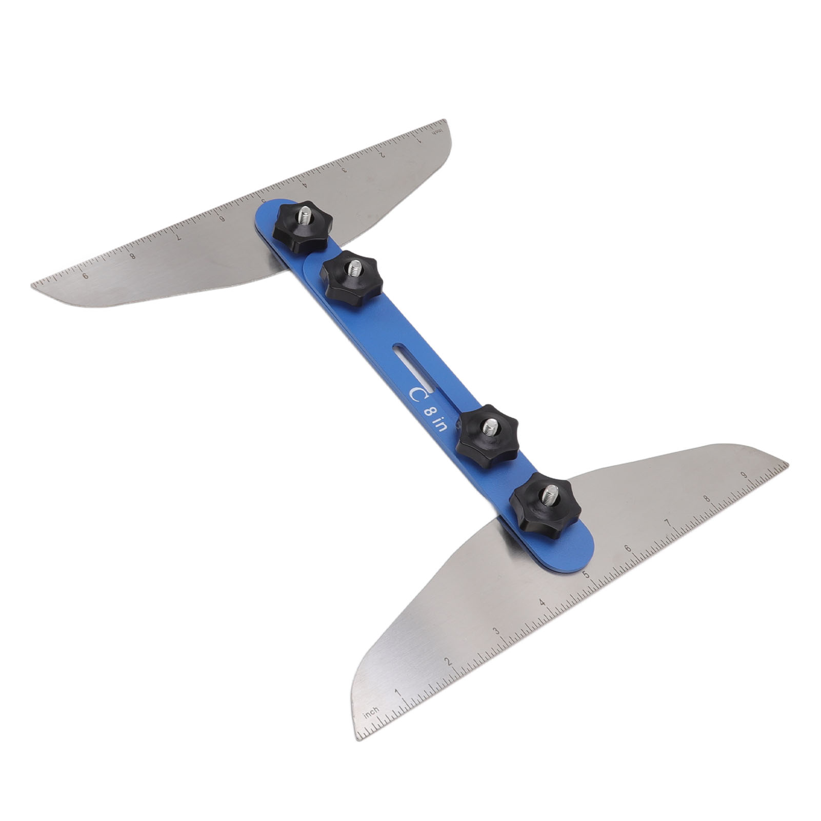 Treppenstufenlehre Aus Edelstahl (8", 12" Und 16"), Korrosionsbeständig, Hochpräzise, Benutzerfreundlich, Blaues Set
