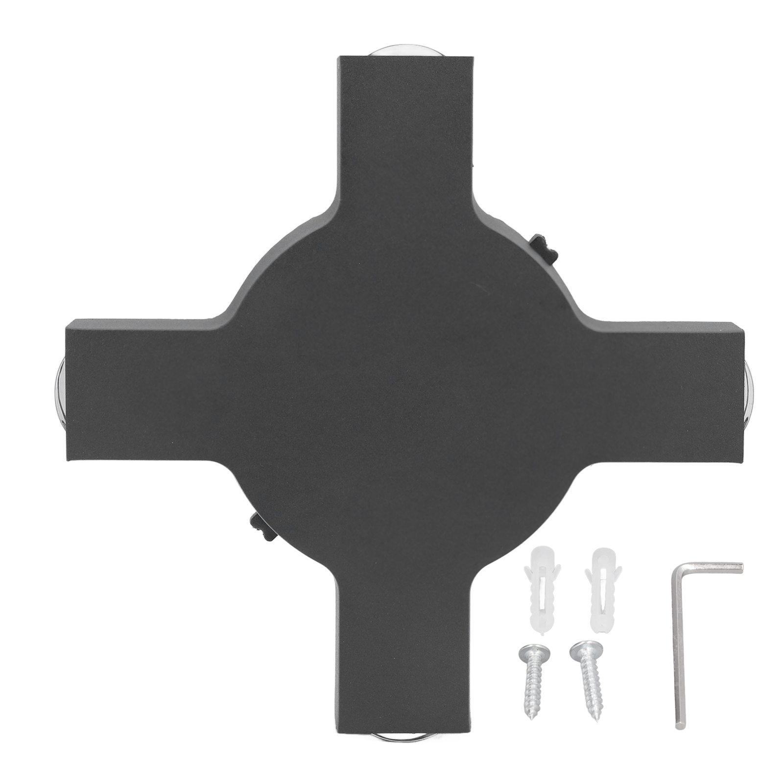 4-w-led-wandleuchte Mit 4 Dekorativen Leds, Schwarzes Quadratisches Design, Aluminiumgehäuse, Ideal Für Flure, Netzteil Ac 85–265 V, Umweltfreundliches Licht
