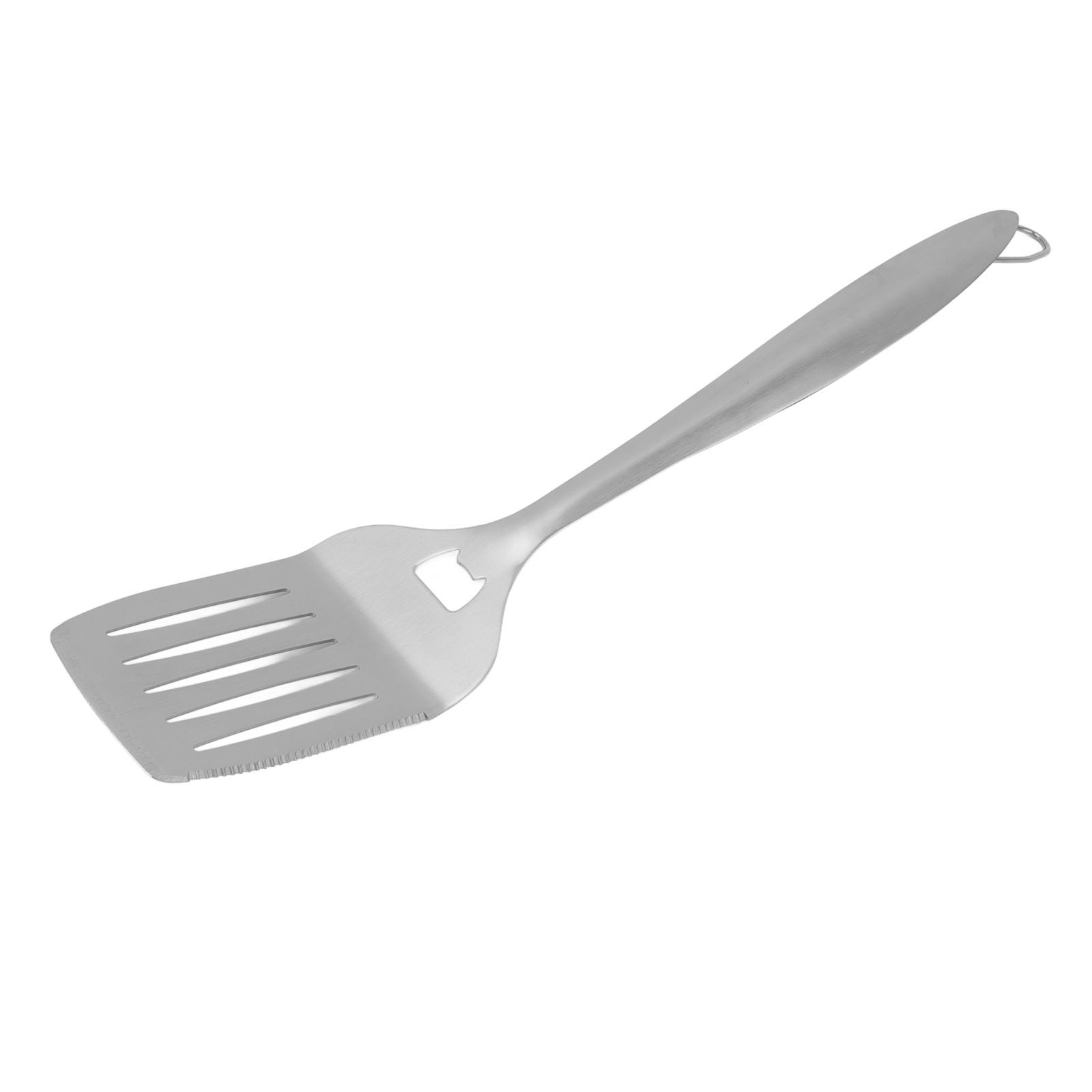 45 Cm Langer Edelstahlspatel Für Den Grill Im Freien, Antihaftbeschichteter Edelstahl-küchenspatel Mit Langem Griff.