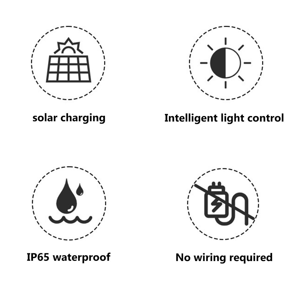 Set Mit 2 Hängenden Led-solarleuchten, Glühwürmchen-effekt, Für Garten, Terrasse, Einfahrt, Rasen.