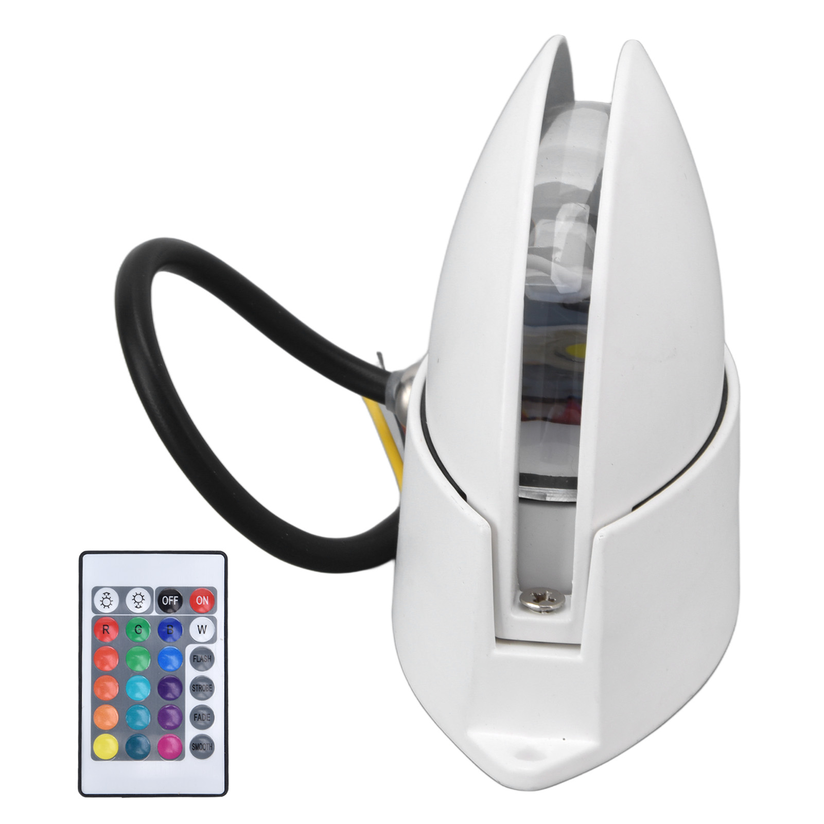 Modische Rgb-wandleuchte Mit Fernbedienung, 24 Tasten, Hohe Helligkeit, Halbkreisförmig, Für Flure, Ac 85–265 V