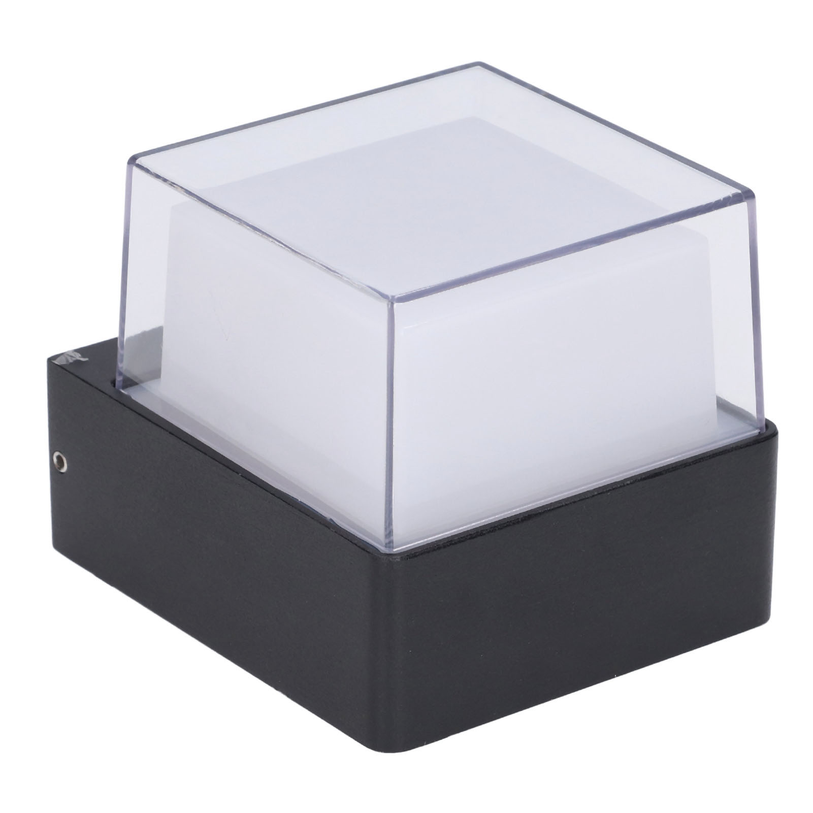 Rgb-wandleuchte Für Den Außenbereich Mit Fernbedienung, 5 W, Ac85–265 V, Wasserdicht, Quadratisch, Led-aluminium, Rgb-wandleuchte Für Treppenhäuser Und Badezimmer