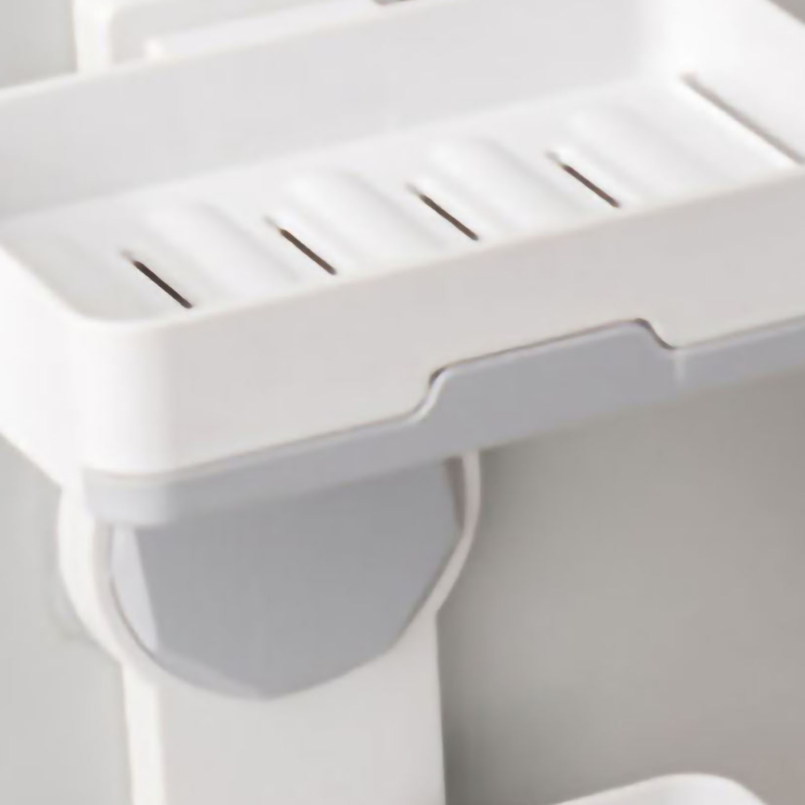 Seifenablage Aus Kunststoff, Ohne Löcher, Für Bad Und Wc, Hellgrau, 2-stufig