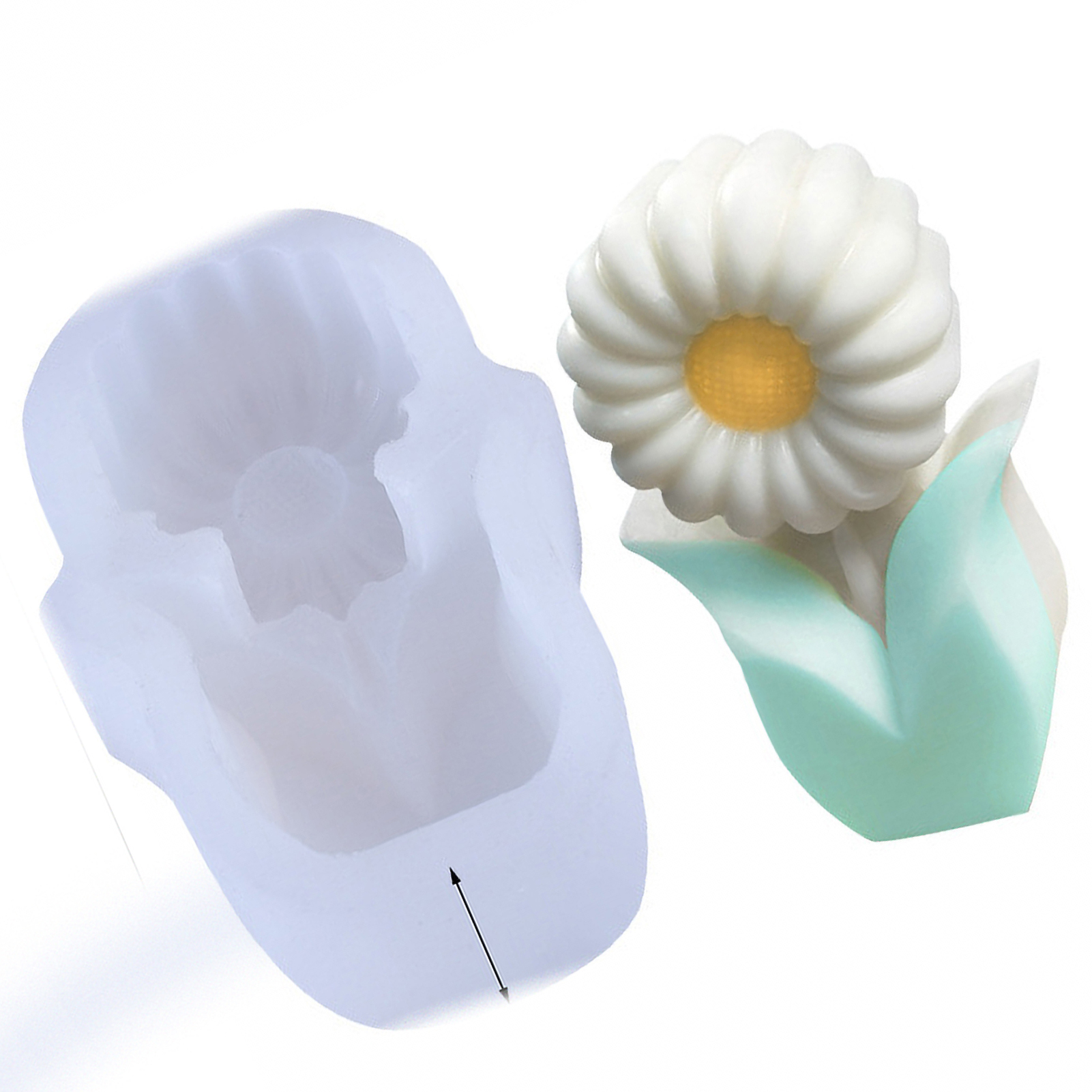 Handgefertigte, Umweltfreundliche 3d-silikonform Für Blumen, Ideal Für Kreative Hobbys (73 X 110 X 38 Mm).