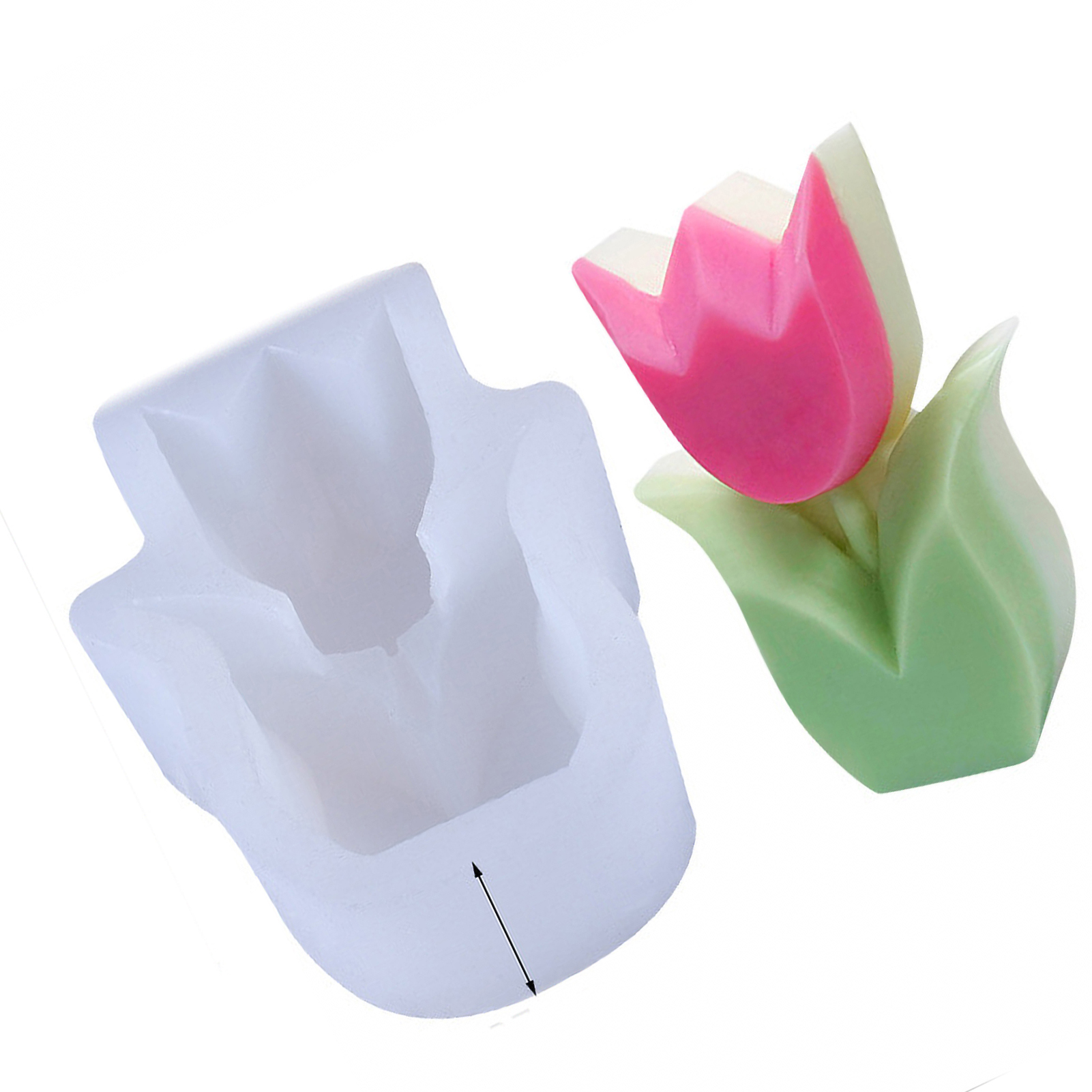 Handgefertigte, Umweltfreundliche 3d-silikonform Für Blumen, Ideal Für Kreative Hobbys (75 X 102 X 37 Mm).