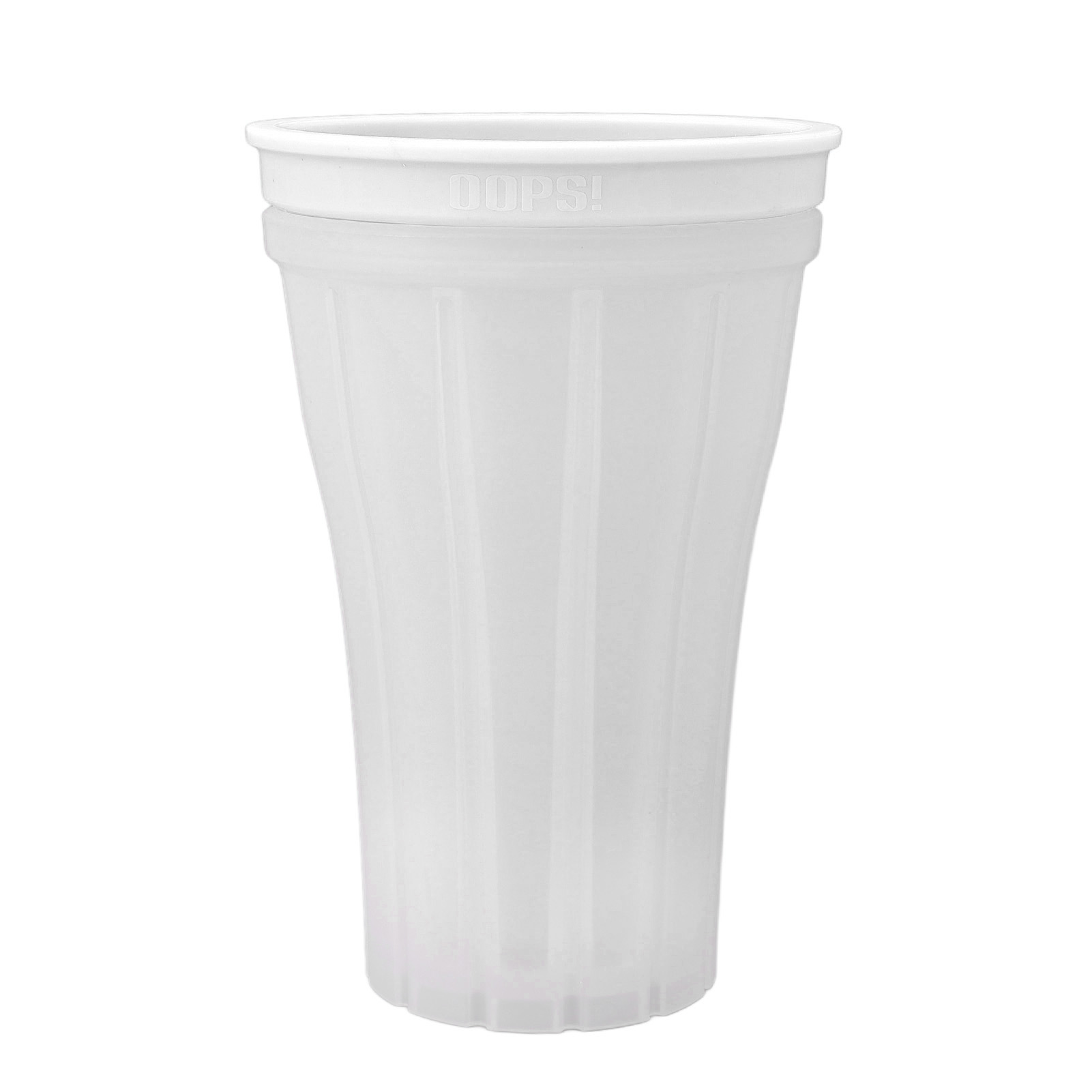 Slush-becher Für Schnell Zubereitete Eisgetränke, Großes Fassungsvermögen (150 Ml), Mit Deckel, Weiß, Ideal Für Den Sommer.