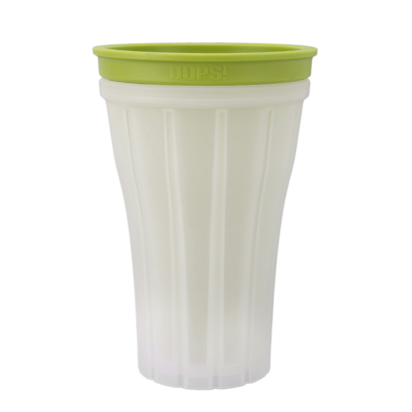 Slush-becher Für Schnell Zubereitete Eisgetränke, Großes Fassungsvermögen (150 Ml), Mit Deckel, Sommergrün.