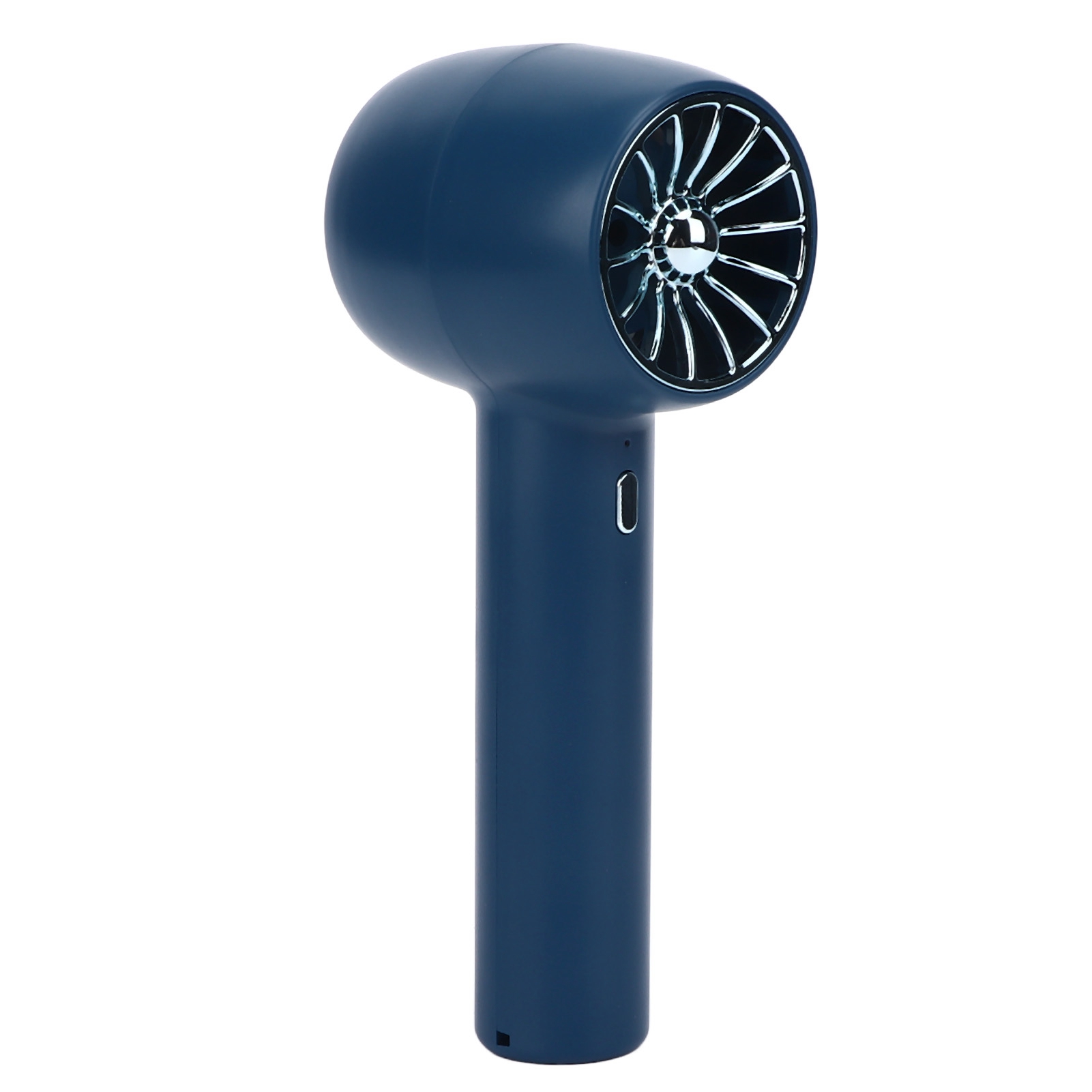 Handventilator Mit 3 Geschwindigkeitsstufen, 2-in-1-usb-ladefunktion, Starker Leistung, Leiser Betrieb, Blau