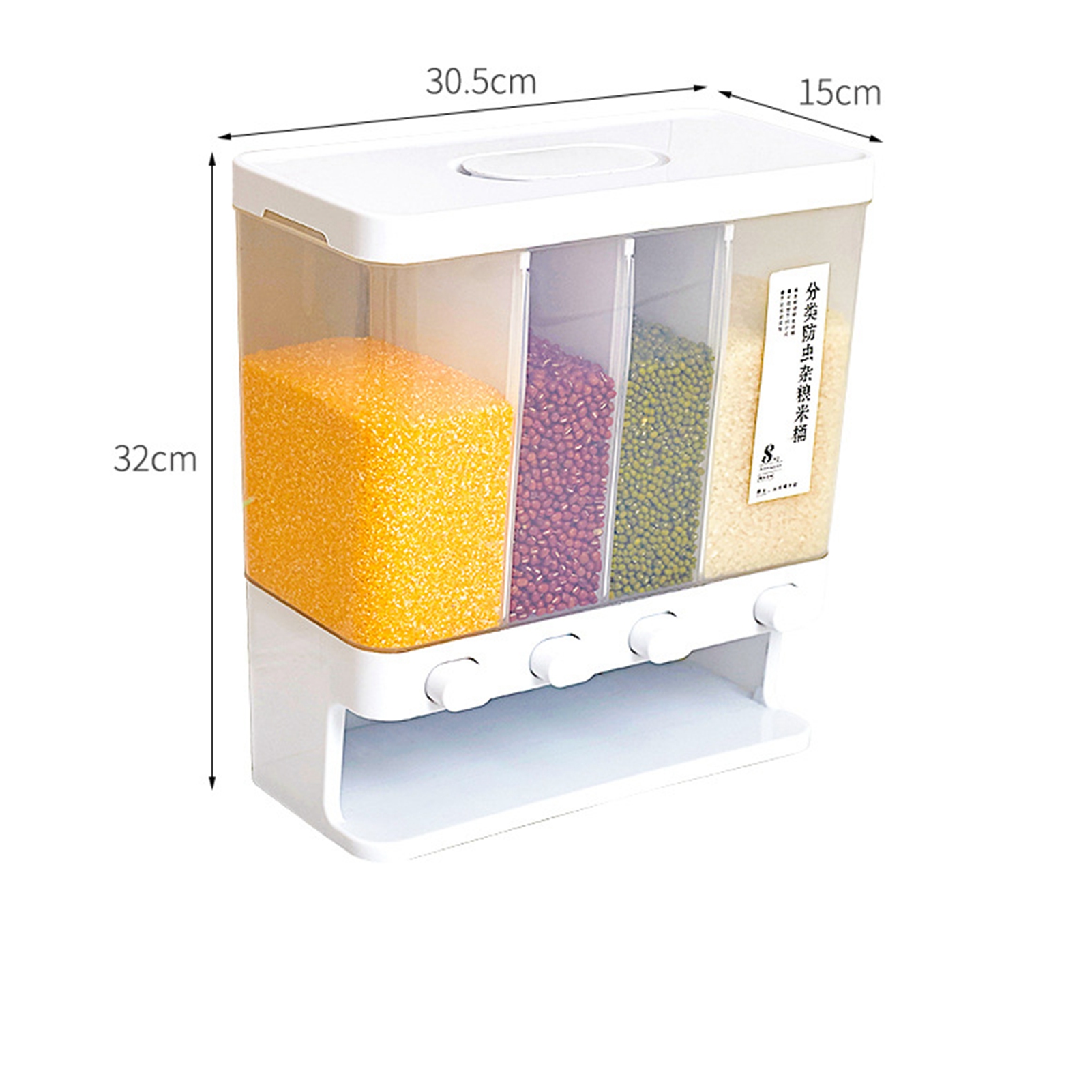 Transparente Aufbewahrungsbox Mit Abnehmbarem Deckel Und Druckknopf Für Die Küche