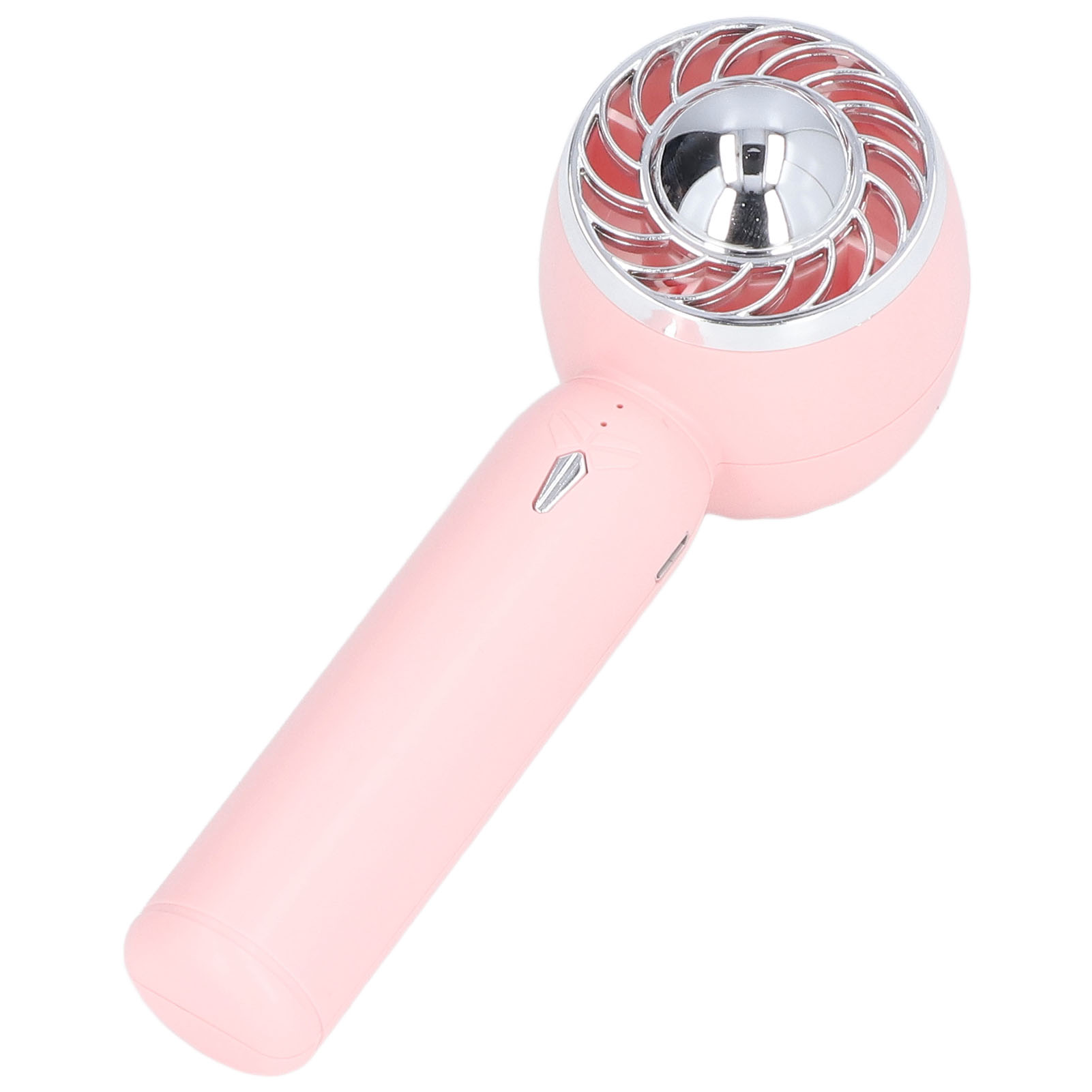 Tragbarer, Per Usb Aufladbarer Ventilator Mit 2000-mah-akku Und Hochleistungsflügeln. Ideal Für Büro Oder Reisen (rosa).