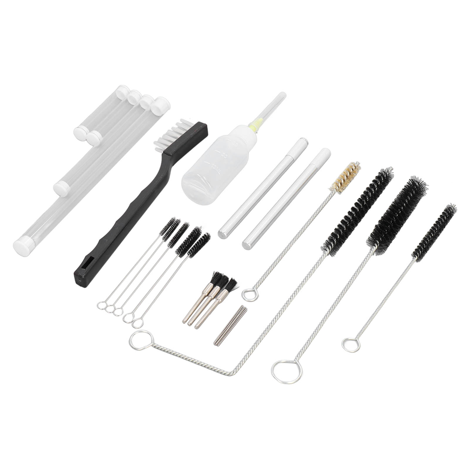 Airbrush-reinigungsset Mit Schmiermittelflasche, Reinigungsbürste Und Ersatznadelzubehör