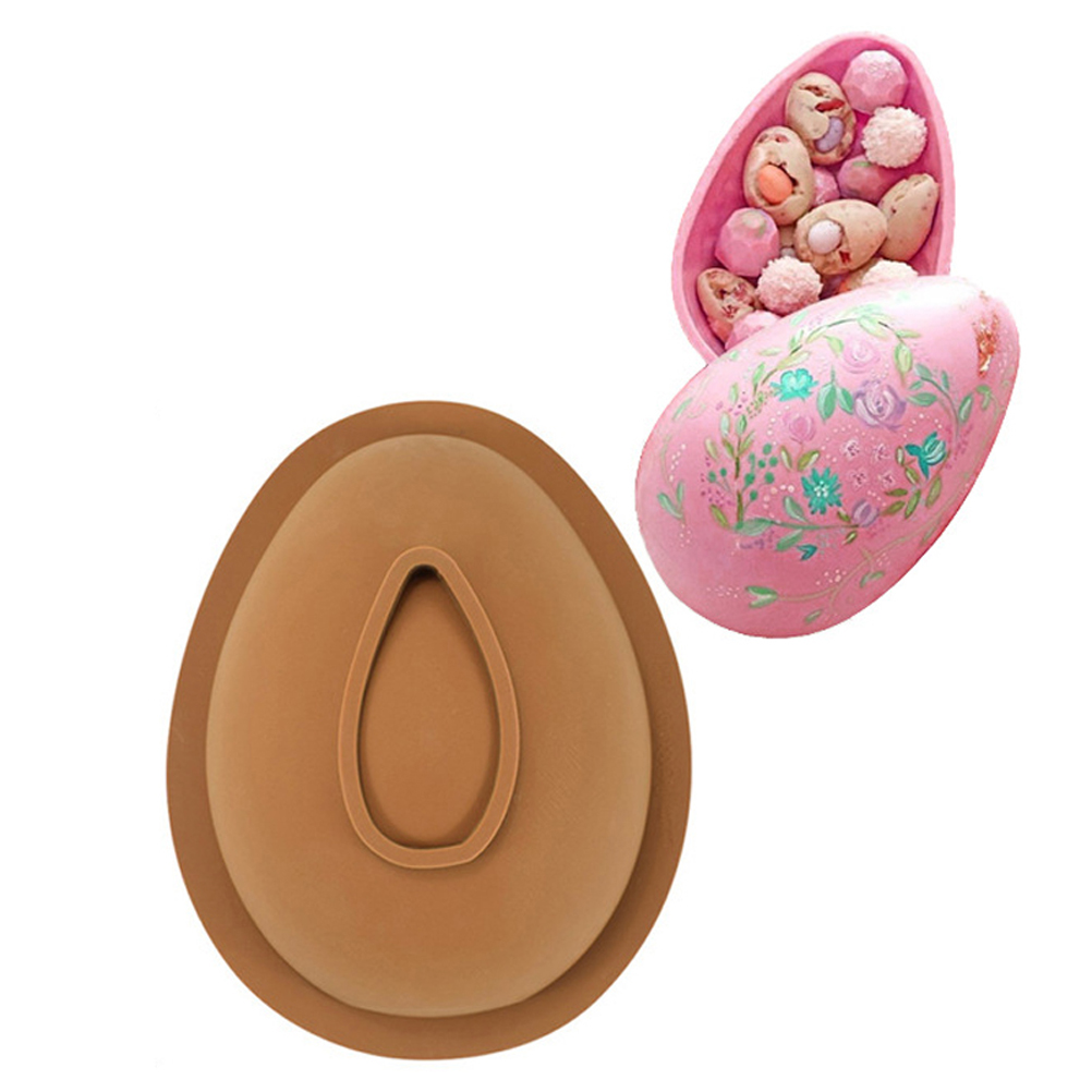 3d-osterei-schokoladen-silikonform – Diy-oster-überraschungsmousse-formen – Backwerkzeug Für Heiße Schokolade, Kakaobomben Und Kuchen