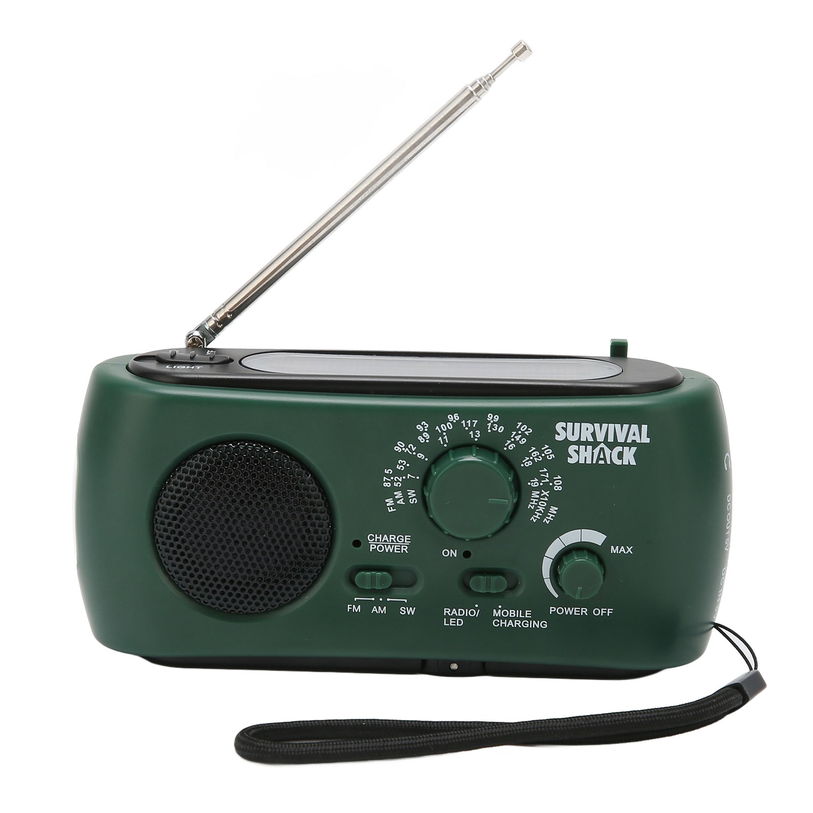 Handkurbelradio, Tragbar, Praktisch, Led-taschenlampe, Outdoor-mehrband-am/fm/sw-solar-handkurbelradio