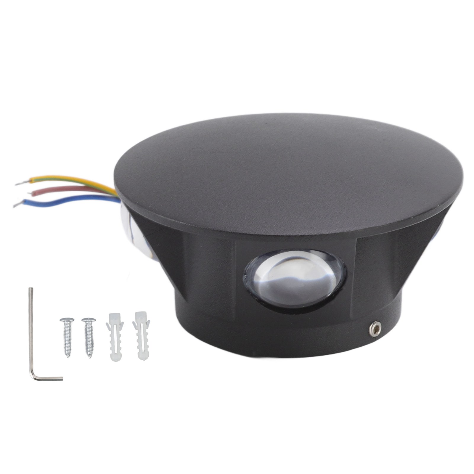 Runde, Vierseitige Led-wandleuchte, Warmweißes Dekorationslicht, 4 W, Ideal Für Flur Oder Schlafzimmer.