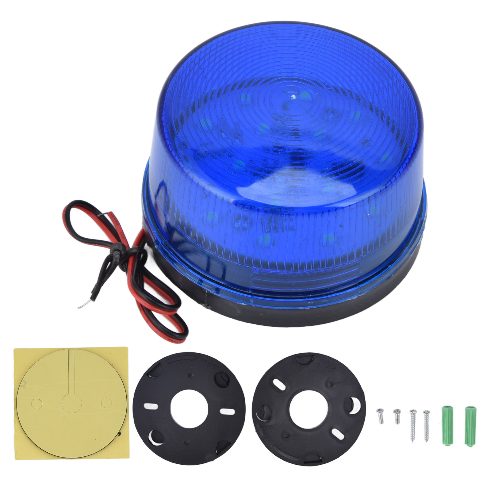 Led-autoblitzleuchte, 12 V Dc, 5 W, 15 Leds, Mehrzweck-led-verkehrswarnleuchte Für Pkw, Lkw Und Busse, Blau