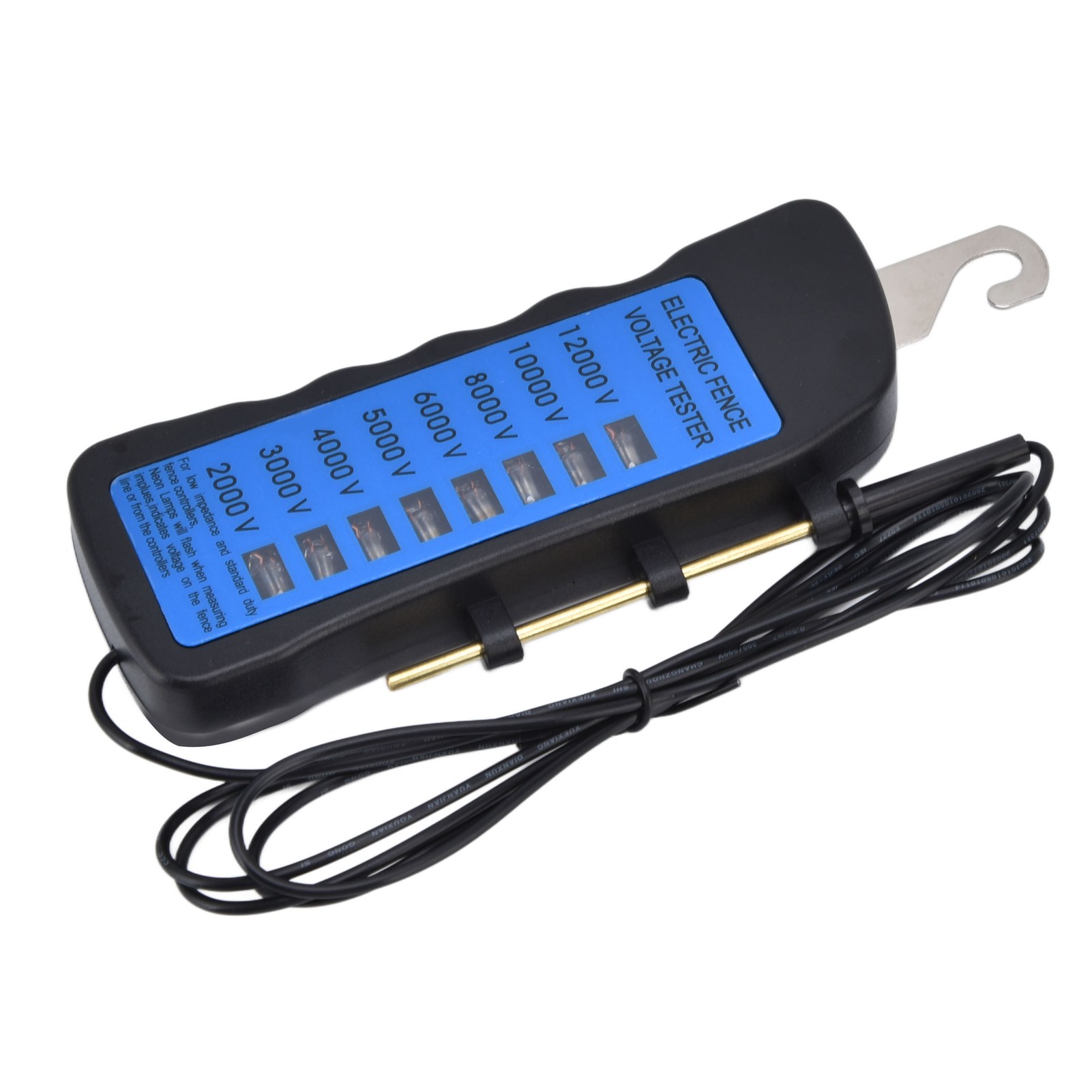 12-kv-neon-zaunspannungsprüfer 2000 Bis 12000 V, 8 Neon-anzeigeleuchten, Wasserdichter Zaunprüfer Für Landwirtschaftliche Betriebe