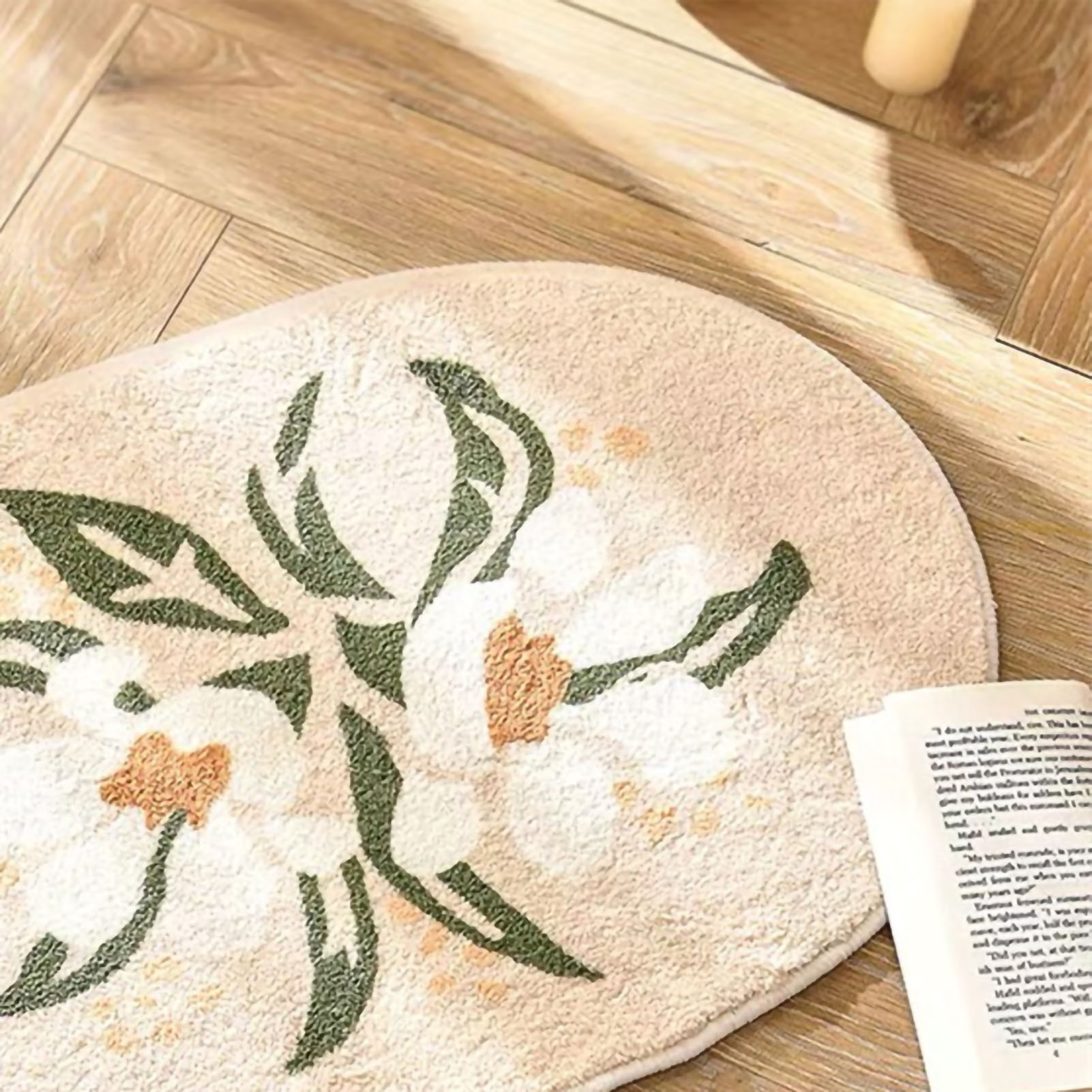 Weiche Und Umweltfreundliche, Saugfähige Badematte Mit Blumenmuster, Für Badezimmer Oder Schlafzimmer, 40 X 60 Cm / 15,75 X 23,62 Zoll