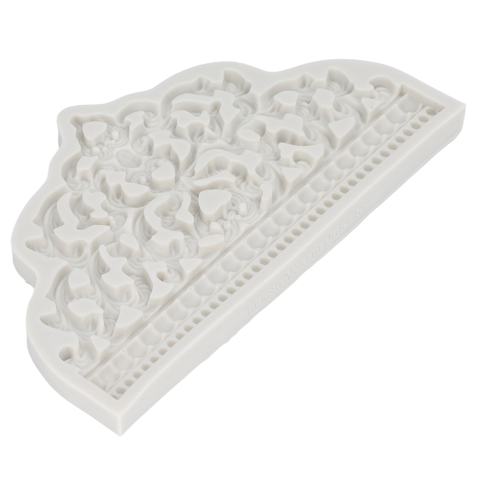 Kronen-fondantform, Großes Kronen-design, Grau, Lebensmittelecht, Wiederverwendbares Silikon, Hochtemperaturbeständig, Geruchsneutral