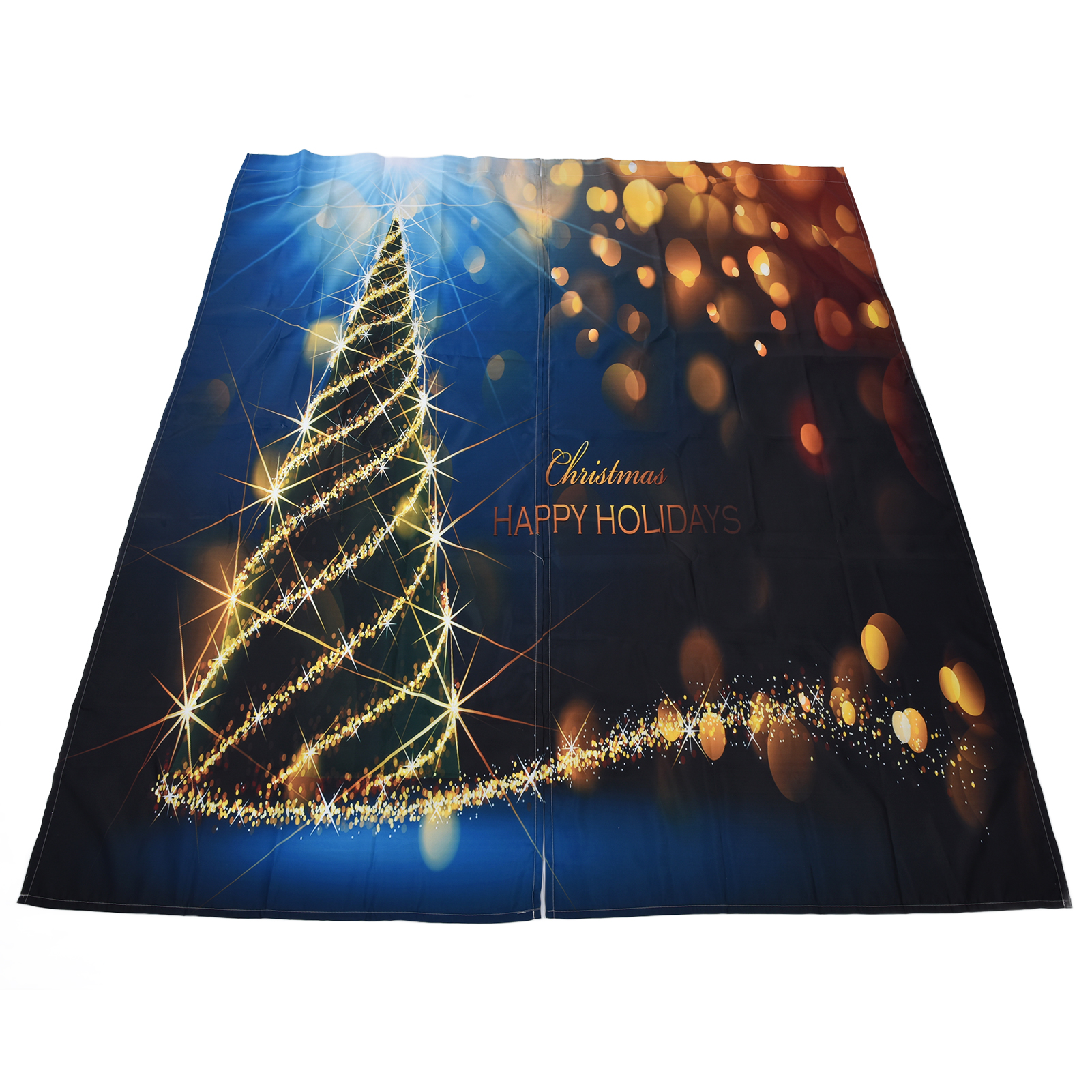 Weihnachtsvorhang, 3d-digitaldruck, „frohe Weihnachten“, Outdoor-vorhang Für Veranda, Balkon, Weihnachtsdekoration, 170 X 200 Cm, Weihnachten 10