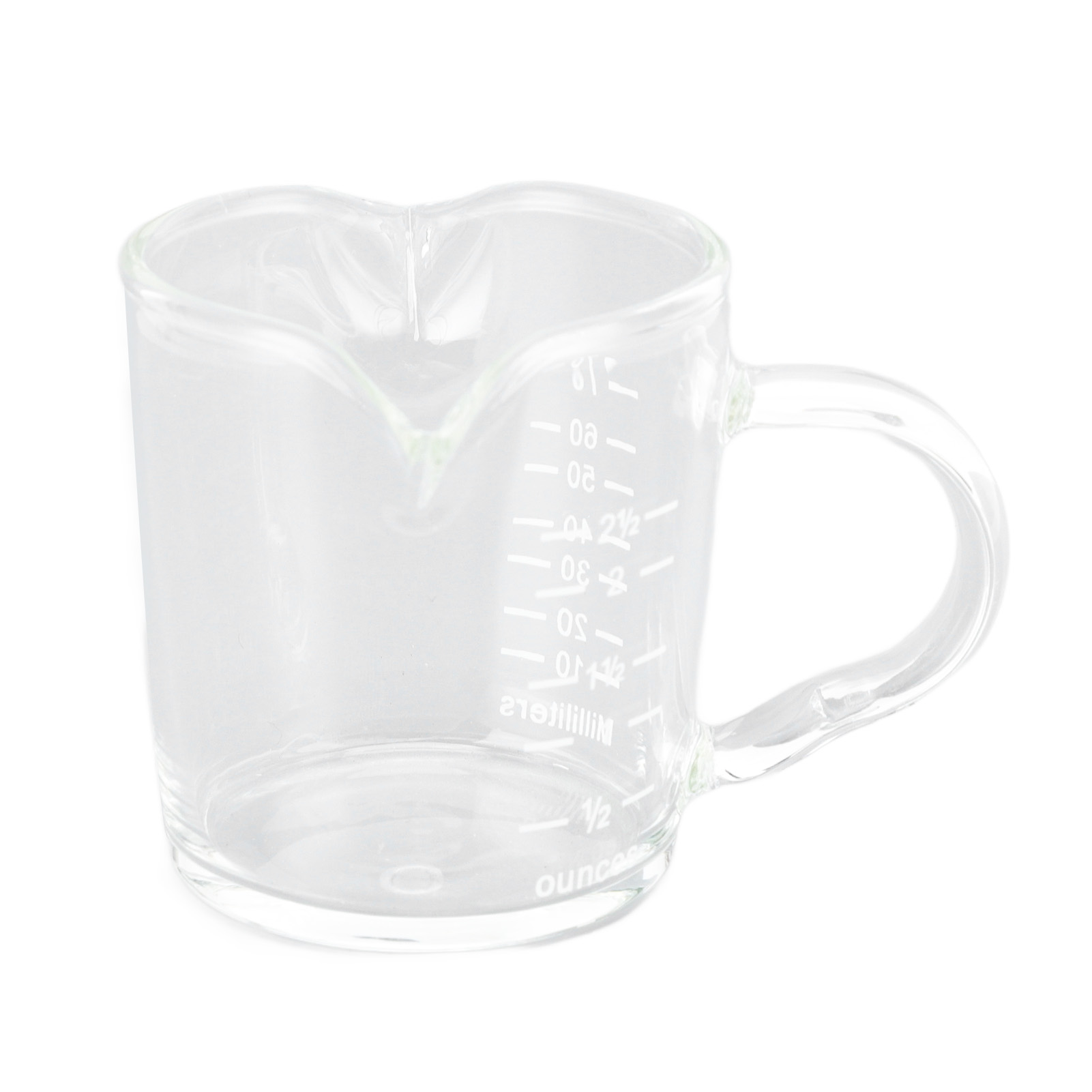 Wiederverwendbarer Messbecher Aus Glas Mit Doppelausguss, Isoliert Und Robust, Im Italienischen Stil.