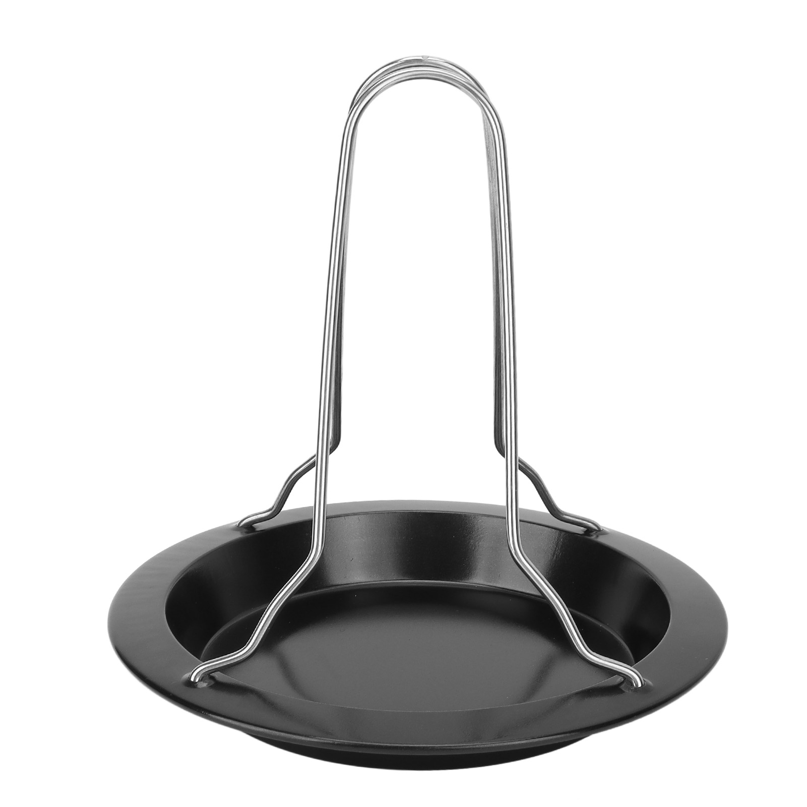 Tragbarer Bräter Aus Edelstahl Für Outdoor-camping, Vertikaler Bratpfanne Für Hähnchen Mit Rost, Küchen- Und Grillzubehör