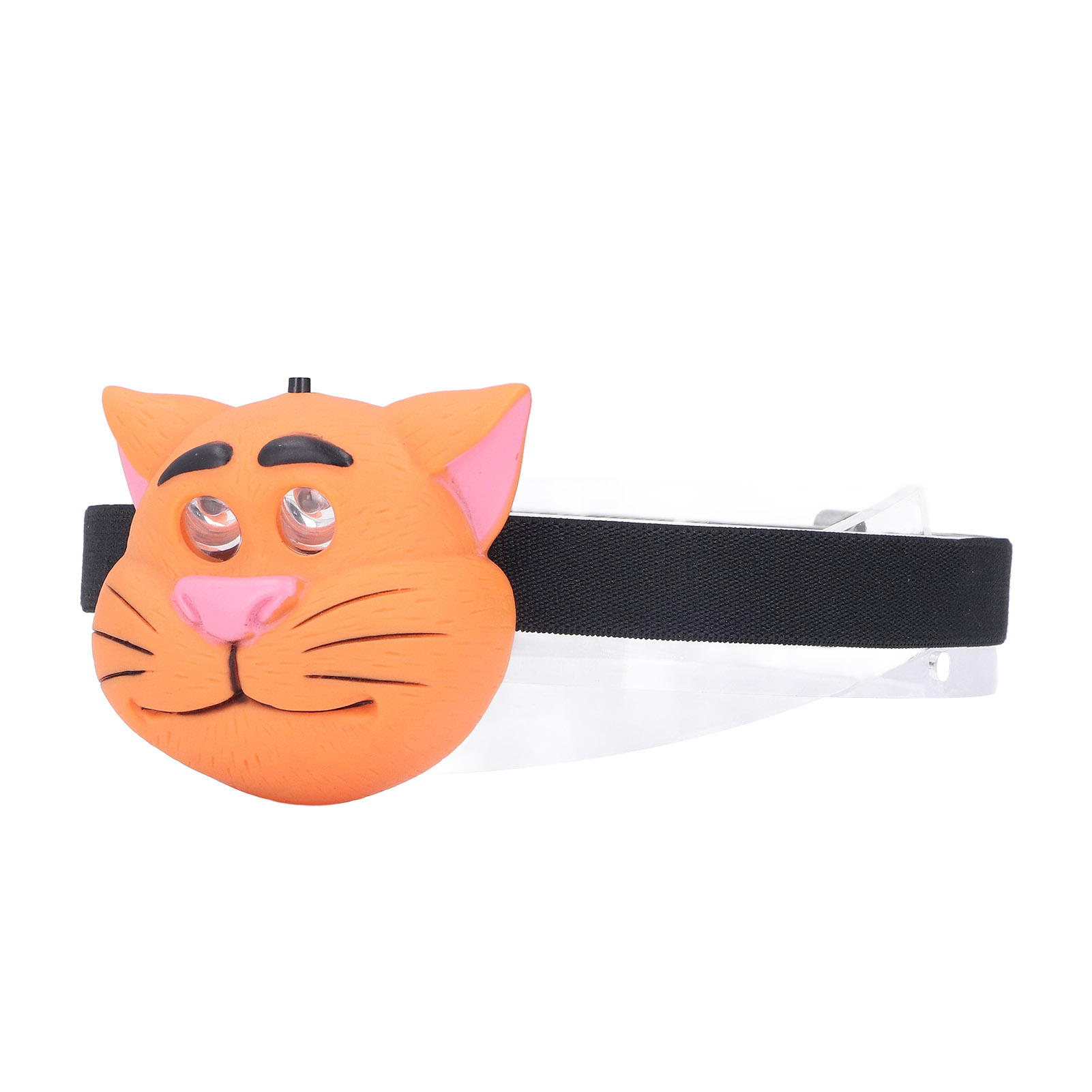 Kinder-stirnlampe In Katzenform, 2 Leuchtmodi, Leicht, Tragbar, Mit Akku, Kunststoff-stirnlampe Für Camping