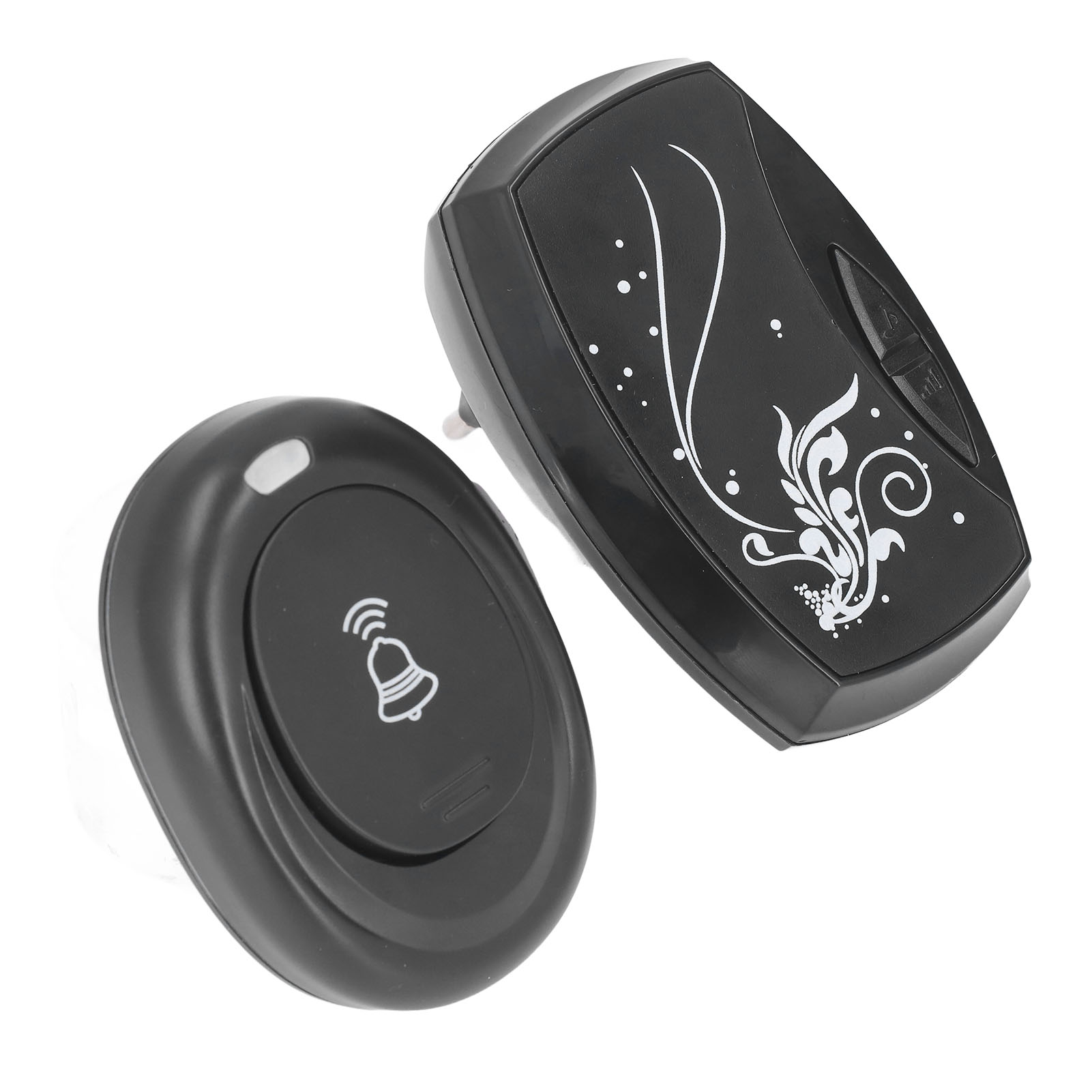 Kabellose Türklingel Mit Led-blitzlicht, Fernbedienung Und Musikfunktion, Eu-stecker (180–250 V)
