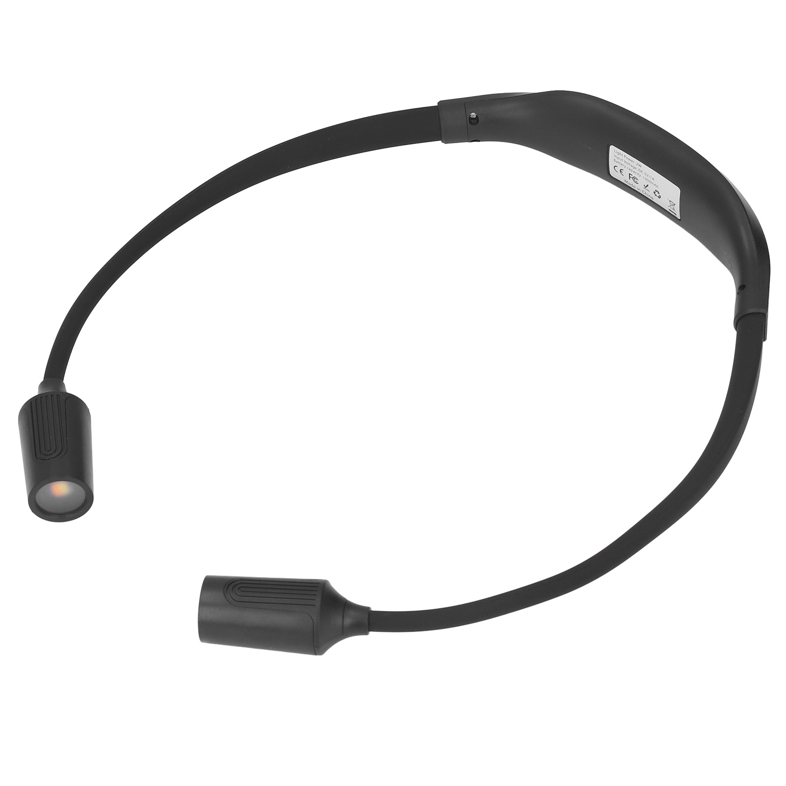 Led-nackenleselampe Mit Usb-c-ladeanschluss, 4 Leds Und 3 Lichtquellen Für Nächtliches Laufen Und Campen