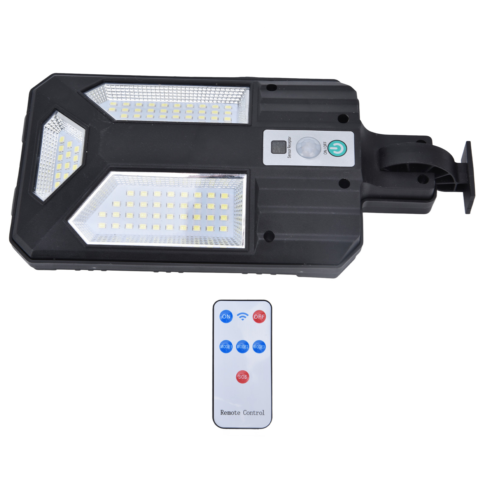 87-led-solarleuchte, Gartenleuchte Mit Bewegungsmelder, Straßenleuchte, Ip65 Wasserdicht, Außenwandleuchte Mit Fernbedienung Für Den Innenhof