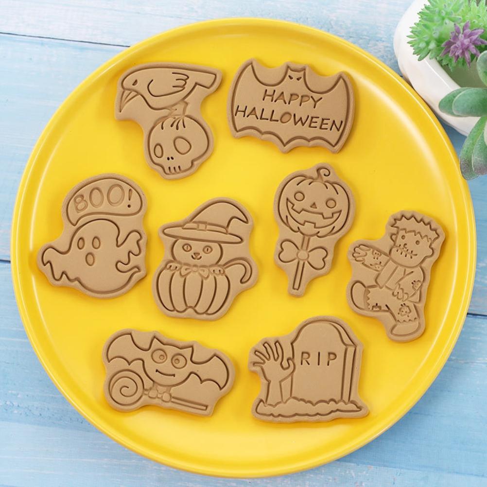 Set Mit 8 3d-ausstechformen (halloween, Thanksgiving) – Handpress-keksform
