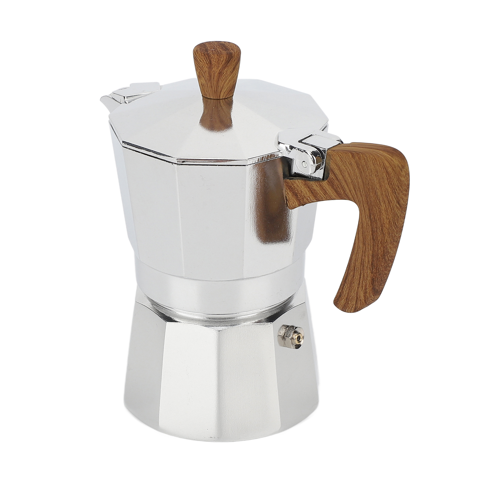 Moka-kanne Aus Aluminium, Hitzebeständig, Für Den Herd Geeignet, 3 Tassen