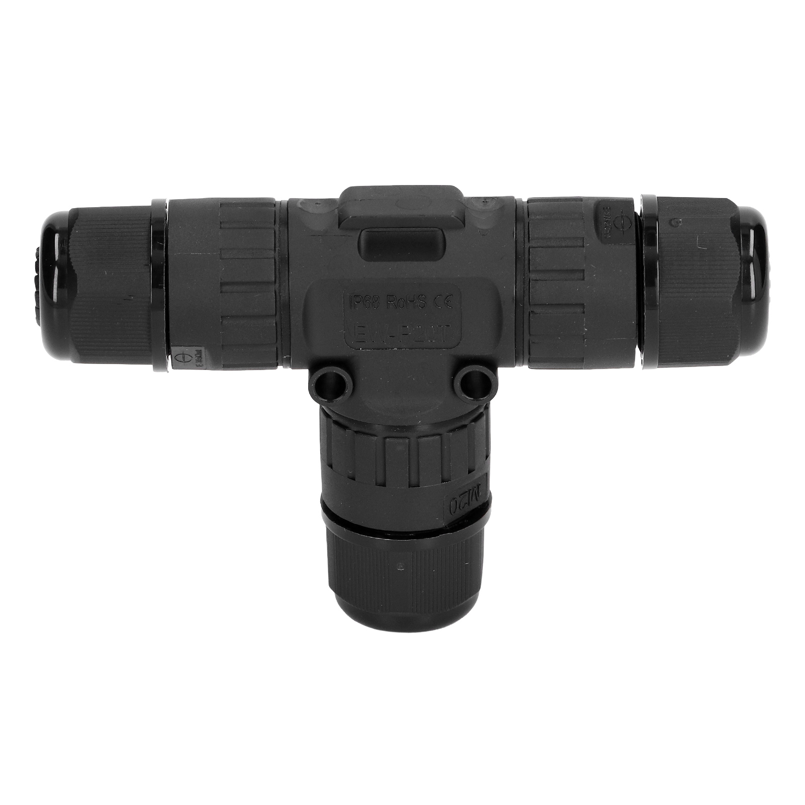 2 Stück T-förmige Abzweigdosenverbinder, Ip68 Wasserdicht, 450 V, 16 A, 9–12 Mm², 3-wege-kabelverbinder