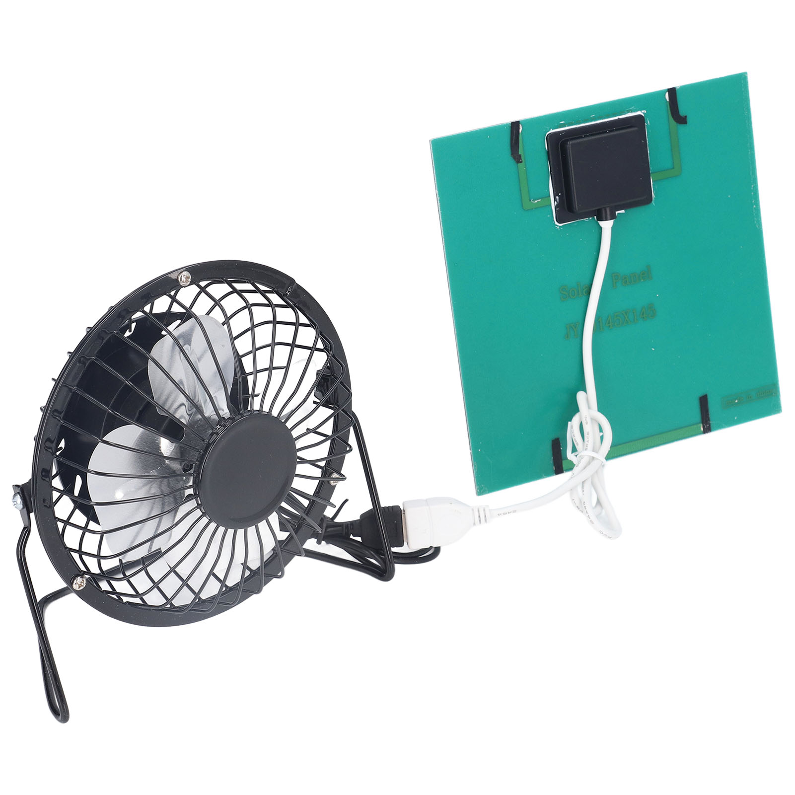 Kleiner, Tragbarer Solarventilator Mit Polysilizium-panel, Usb-betrieben, 3 W, 6 V, Ideal Für Reisen, Angeln Und Picknicks