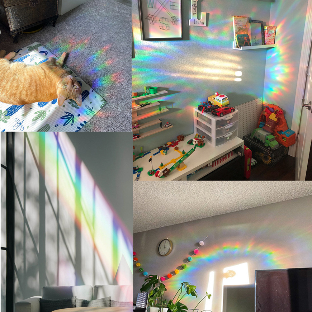 16 Regenbogen-sonnenfänger-fensteraufkleber, Vogelabwehr Gegen Kollisionen