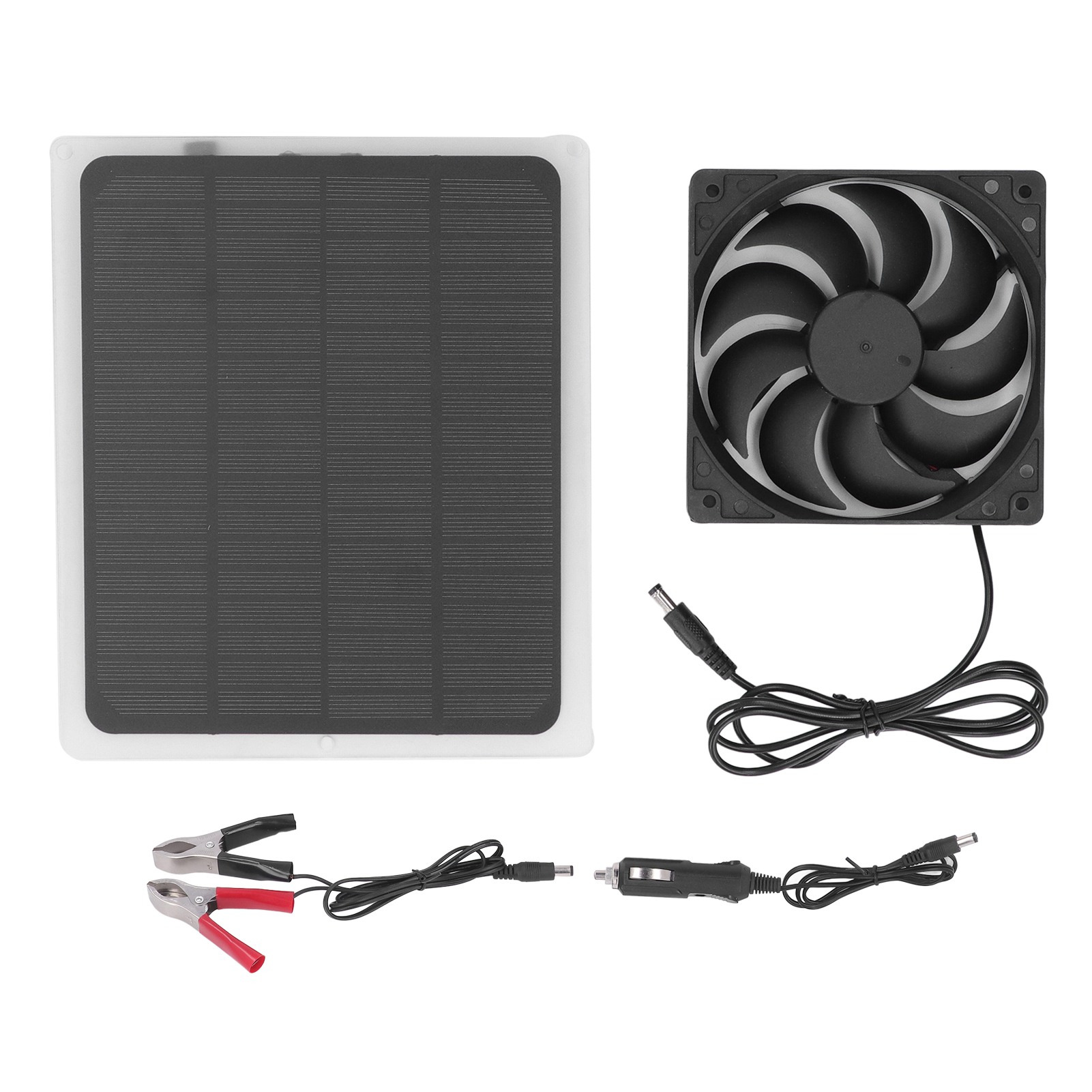 5w 5v Energiesparender Tragbarer Solar-abluftventilator, Ideal Für Camping, Wohnwagen, Hühnerställe, Hundezwinger Und Baumhäuser.