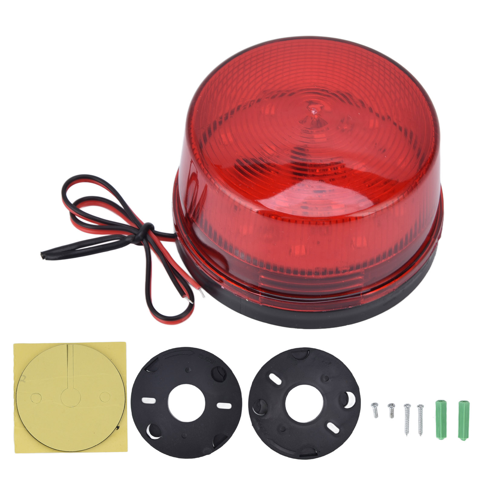 Led-autoblitzleuchte, 12 V Dc, 5 W, 15 Leds, Mehrzweck-led-verkehrswarnleuchte Für Pkw, Lkw Und Busse, Rot