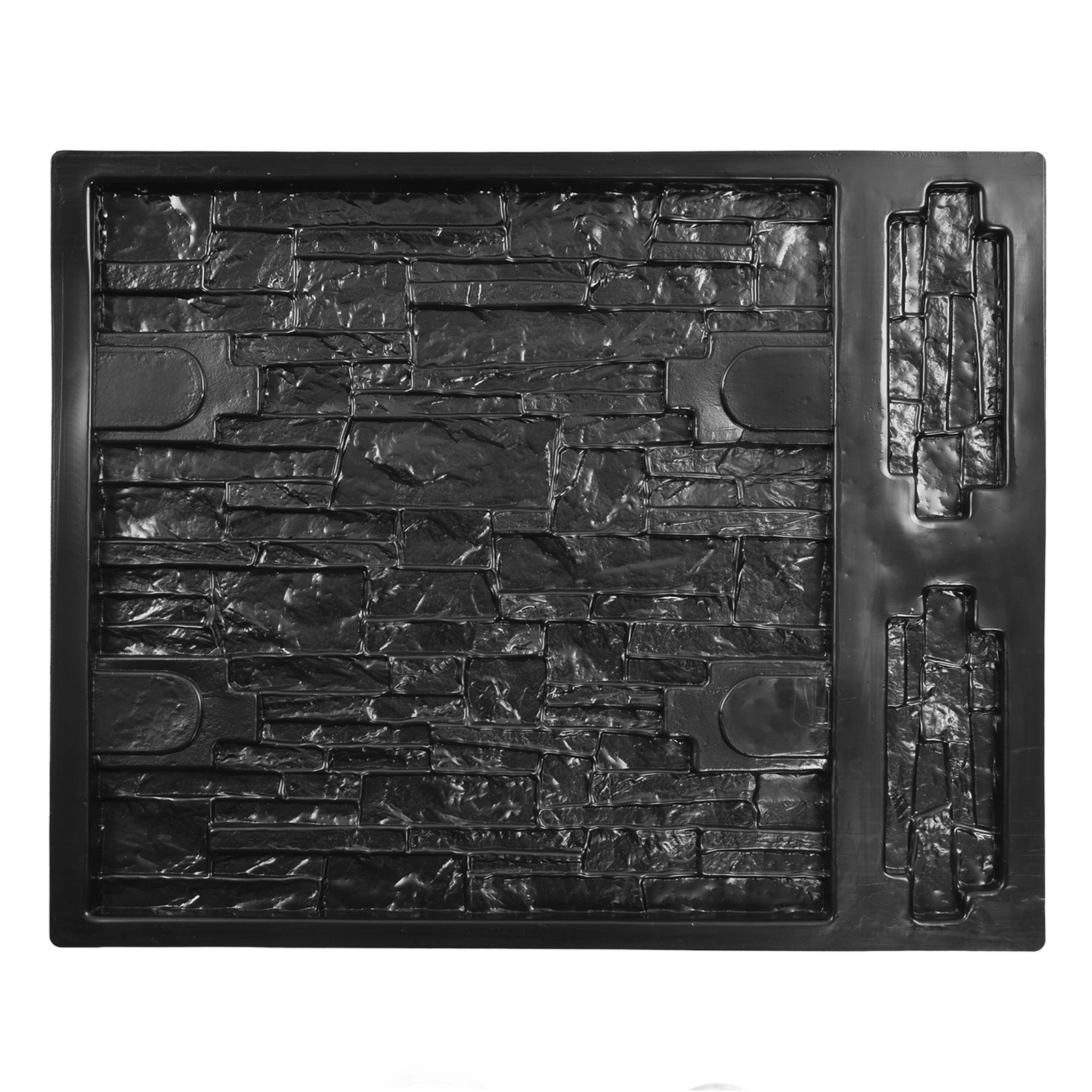 67 Cm Wandform Zum Selbermachen, Recycelbar, Verschleißfest, Abs-betonpflasterform Für Die Gestaltung Von Terrassen Und Wohnbereichen, Schwarz