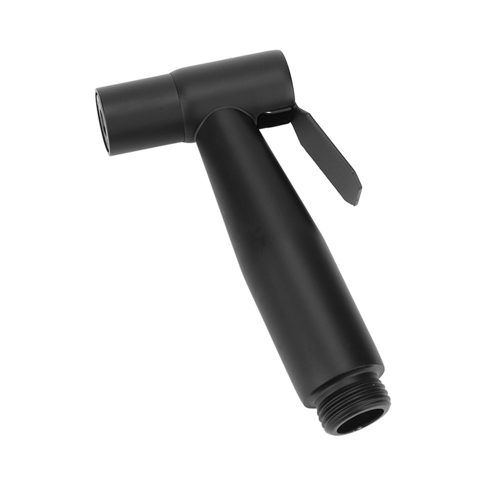 Tragbare Druckbrause Aus Schwarzem Edelstahl 304 Mit 1,2 M Schlauch Und Wandhaken Für Wc-bidets. G1/2-innen- Und Außengewinde.