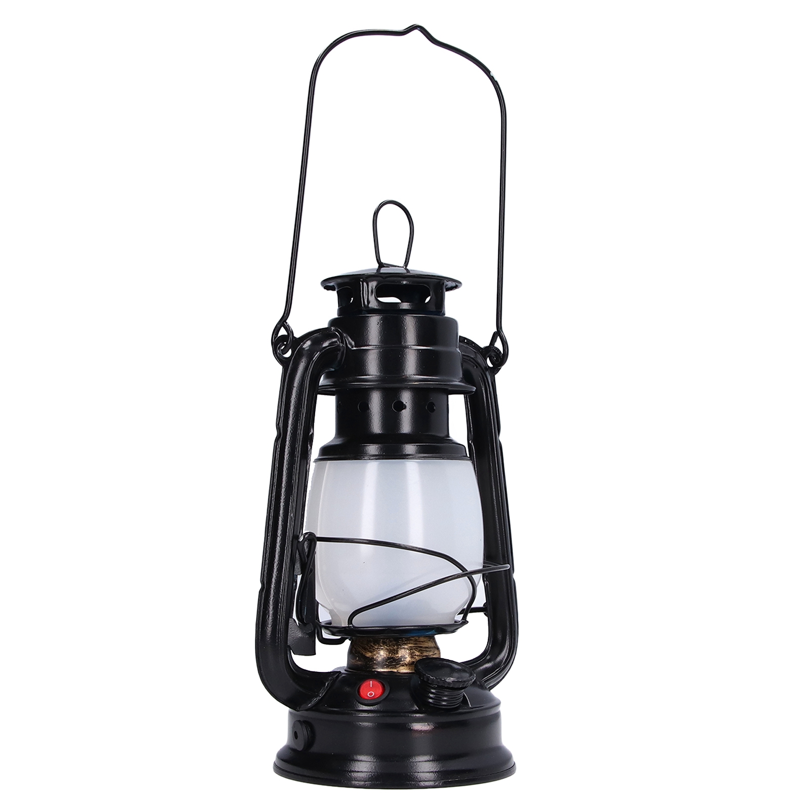 Led-laterne, Campinglampe, Wiederaufladbar, Retro-stil, Tragbar, Eu-stecker, 110–240 V, Warmweißes Licht, Schwarz