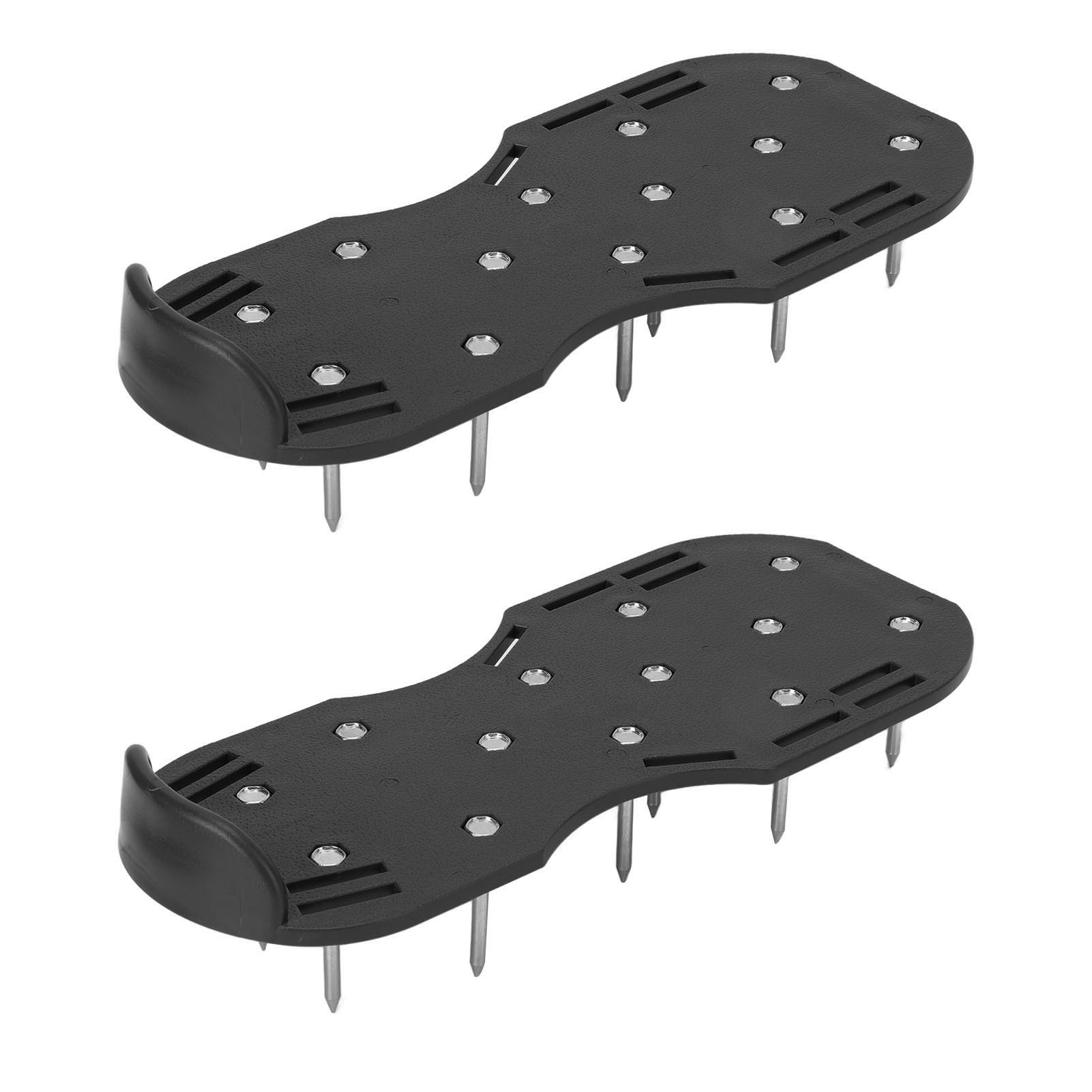 Spikeschuhe Für Rasenlüfter, Aus Kunststoff Und Zinklegierung, Mit Verstellbaren Schnallen Und Riemen (schwarz).