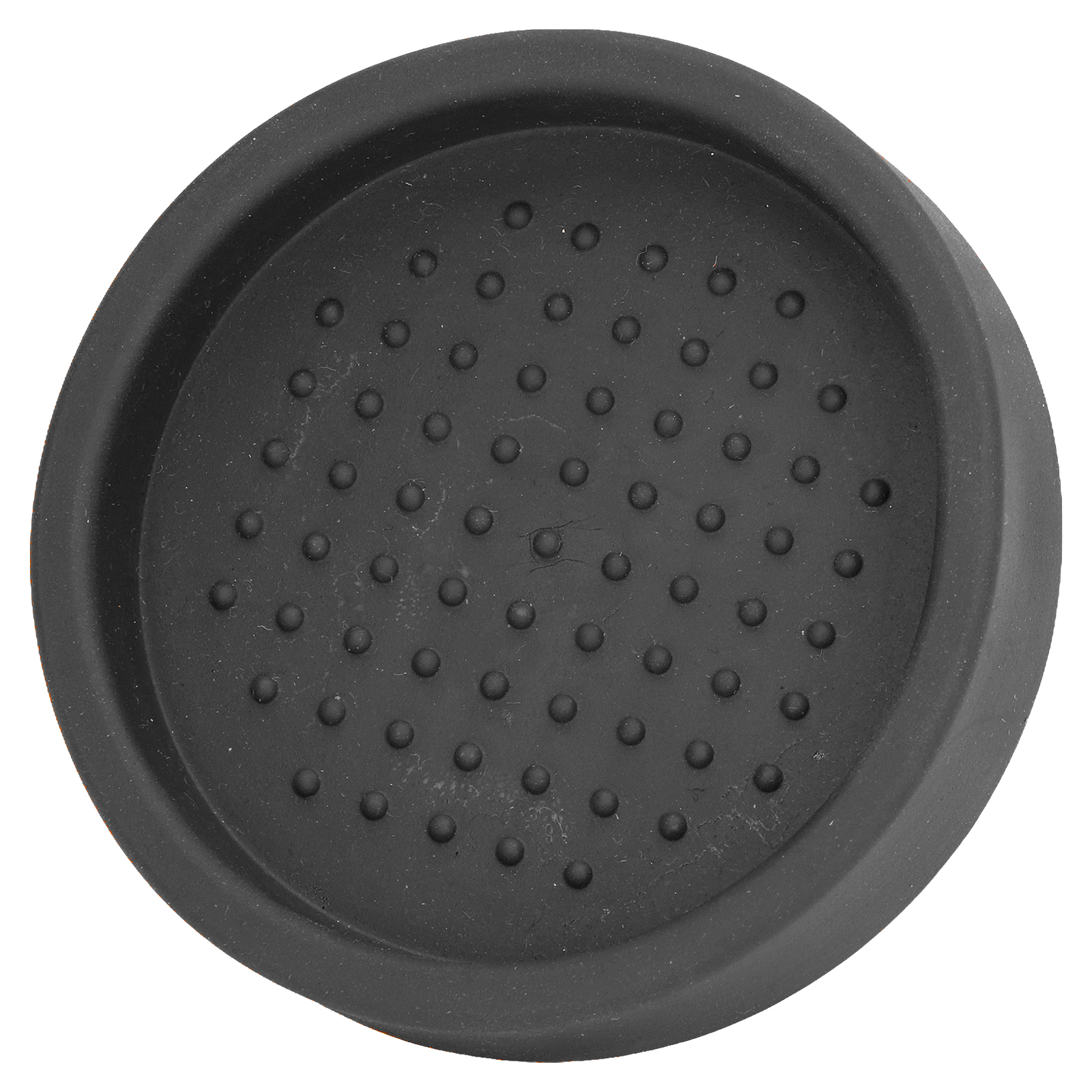 Runde Silikon-kaffeetampermatte, Weich, Hitzebeständig, Tragbar, Für Zuhause, Schwarz