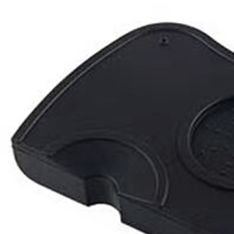 Geruchlose, Doppelrillige Kaffeestampfermatte Aus Lebensmittelechtem Silikon, Schwarz, Größe M (17,5 X 12,5 X 0,6 Zoll / 6,9 X 4,9 X 0,24 Zoll)