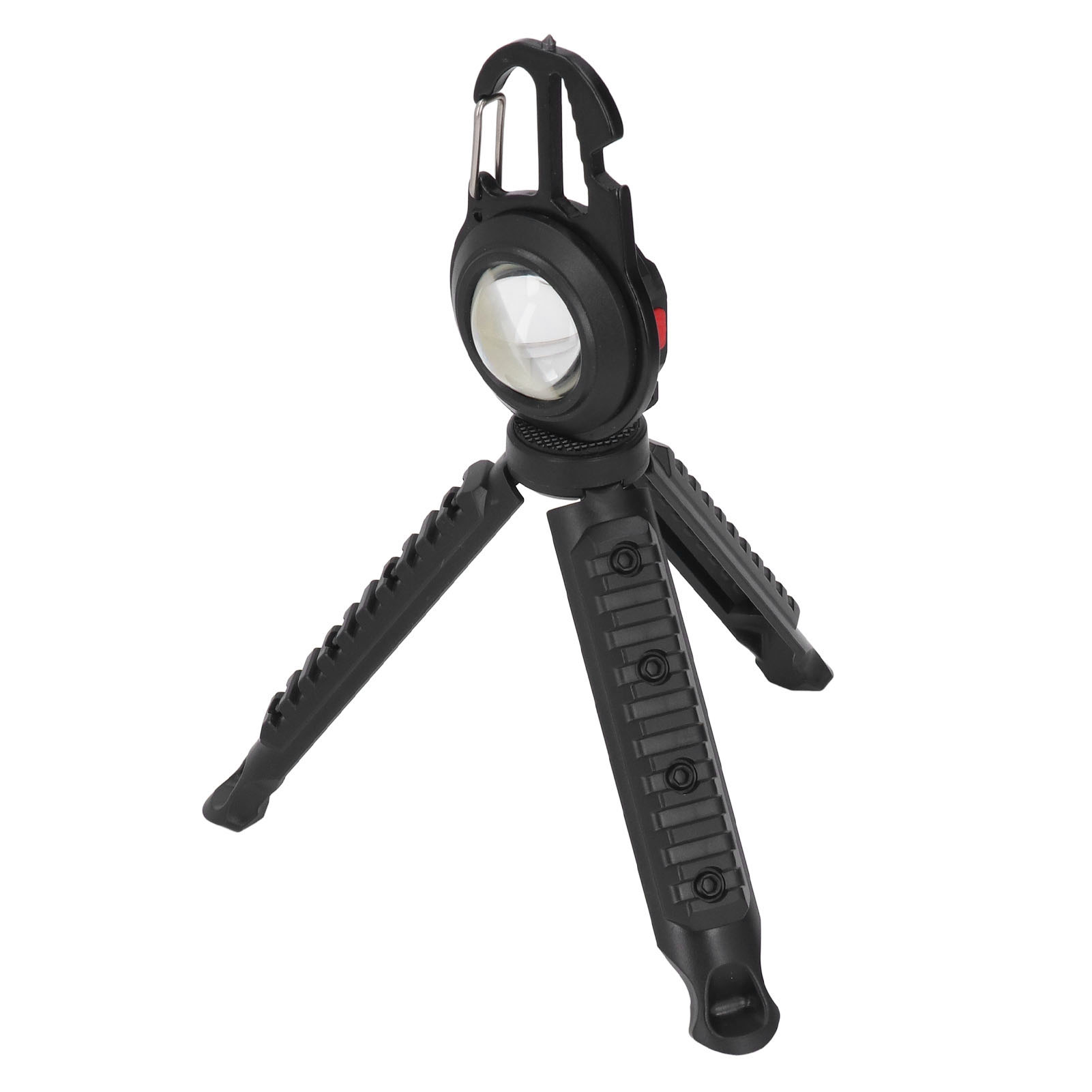 Kompakte Cob-taschenlampe, 3 Leuchtmodi, Wiederaufladbar, Multifunktional, Schwarz, Tragbar, Mit Stativ, Ideal Zum Angeln Und Für Zuhause.