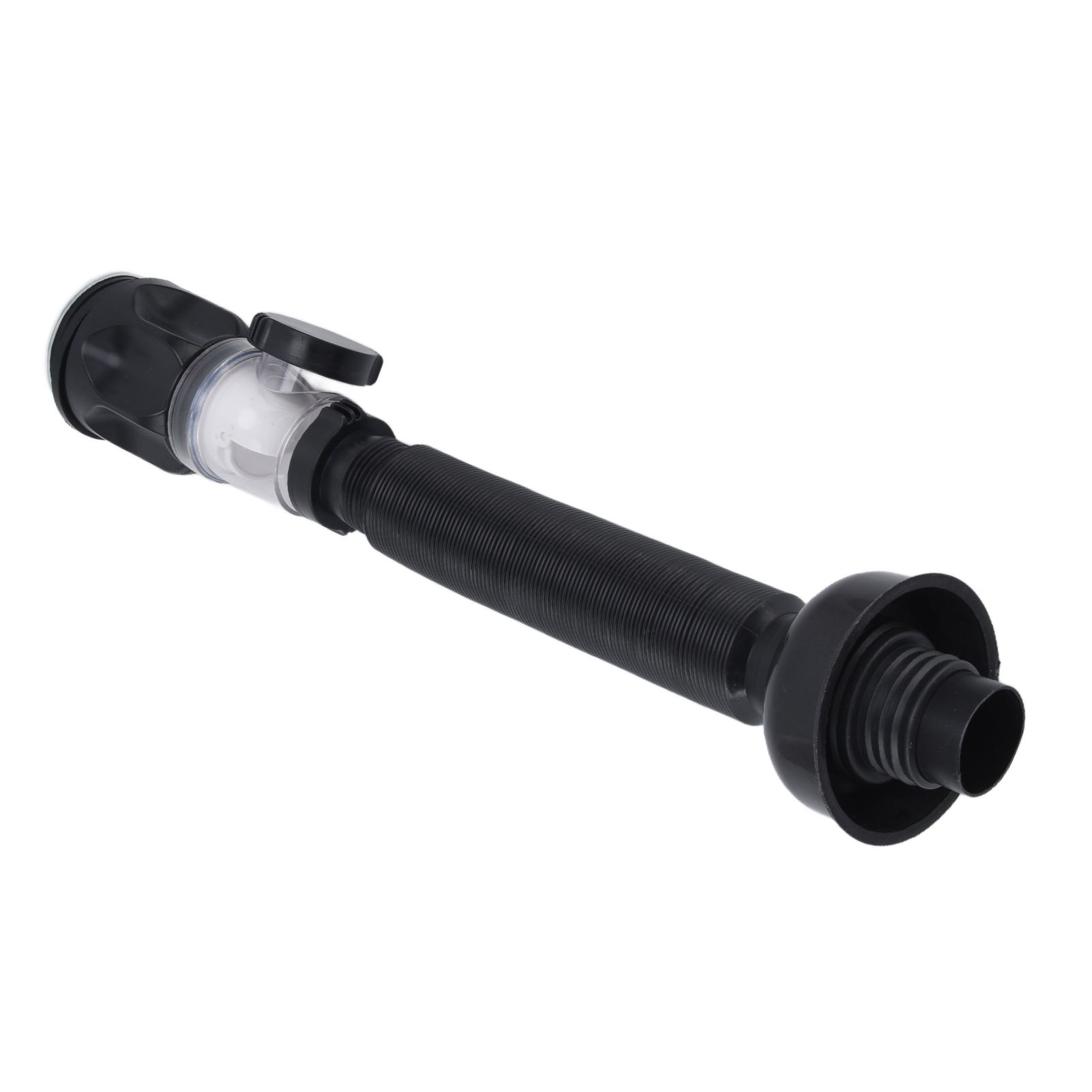 Abflussrohr Für Waschbecken Und Spülbecken, Flexibler Pvc-wasserschlauch Für Küche Und Bad, Schwarz, Multifunktional Mit Federmechanismus