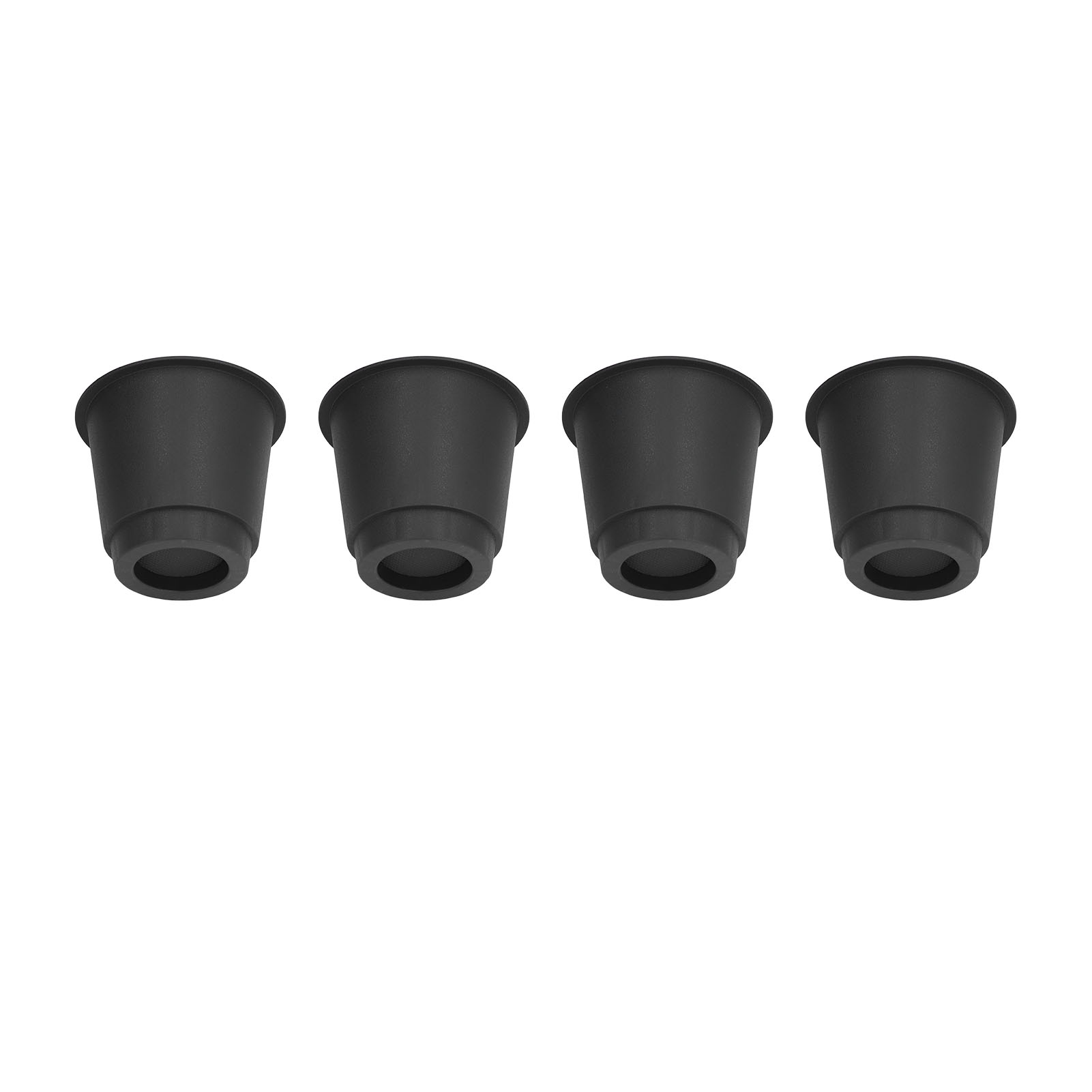 Set Mit 4 Schwarzen Möbelfüßen Aus Kunststoff, 12,7 Cm (5 Zoll), Robust Und Stapelbar.