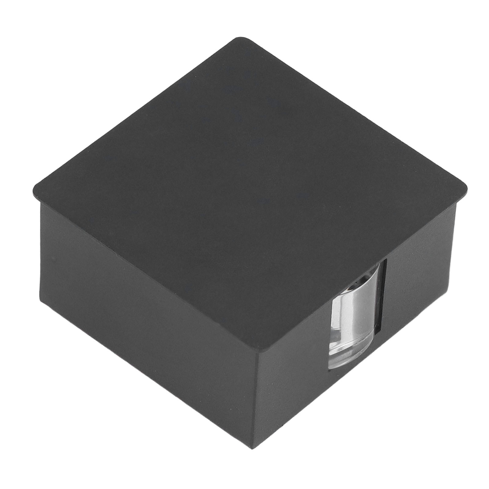 Wandleuchte Square Beam, Retro-design, Warmes Licht, 3 W, Einseitige Led-beleuchtung, Ac 85–265 V, Für Hotels, Schwarzes Gehäuse