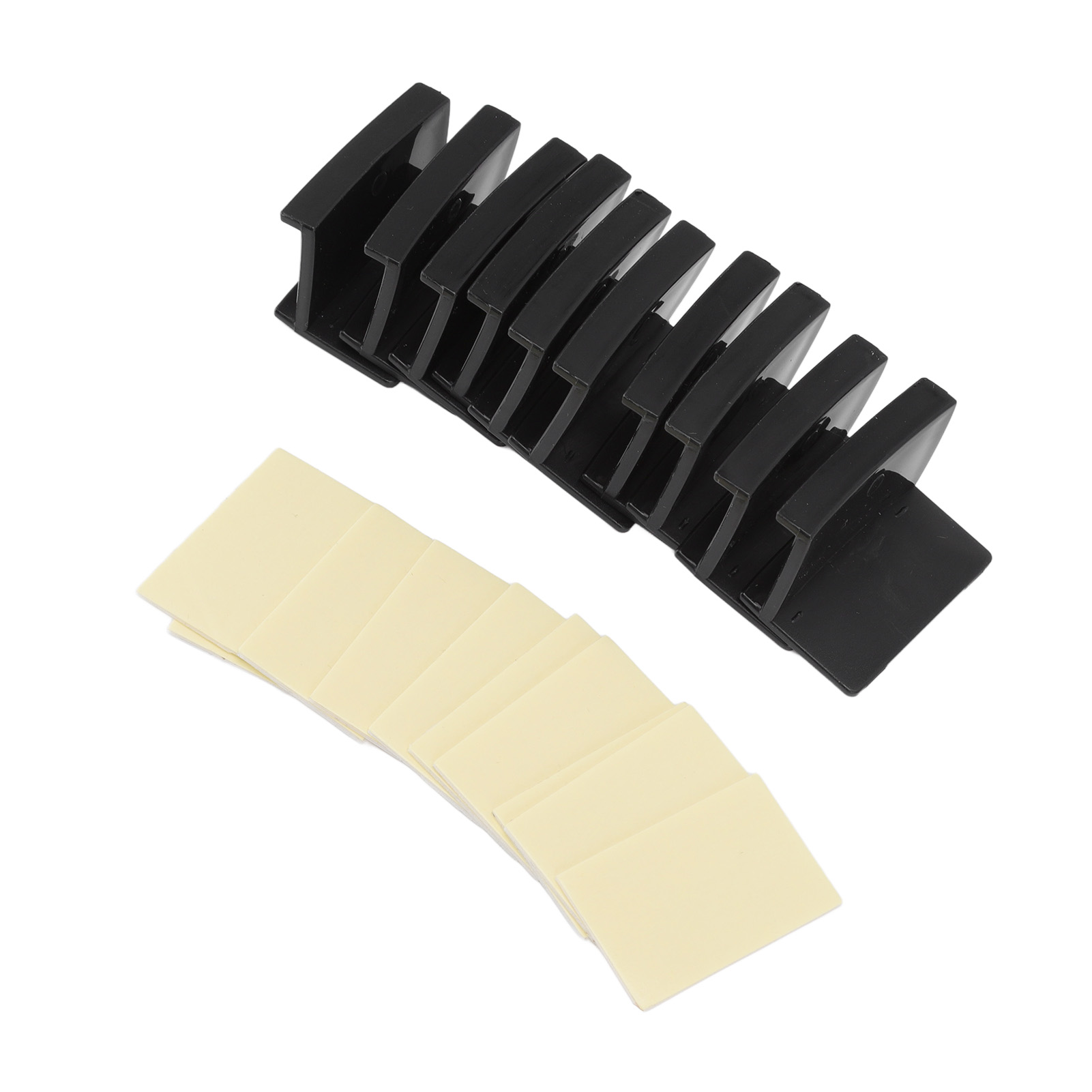 Set Mit 10 Modernen Und Minimalistischen Huthaken, Starker Acrylkleber, Zur Wanddekoration (schwarz).