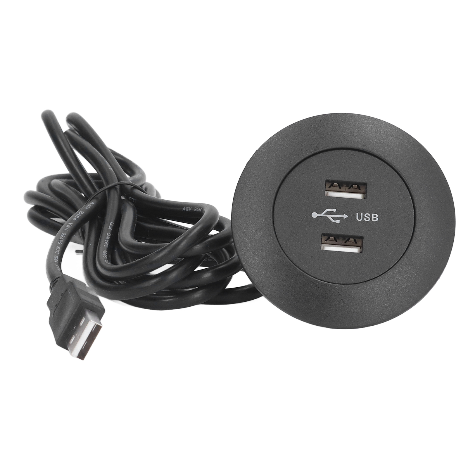 Usb-ladebuchse Für Sofas, Unterputzmontage, Zwei Usb-ladeanschlüsse, Für Den Heimgebrauch, Schwarz