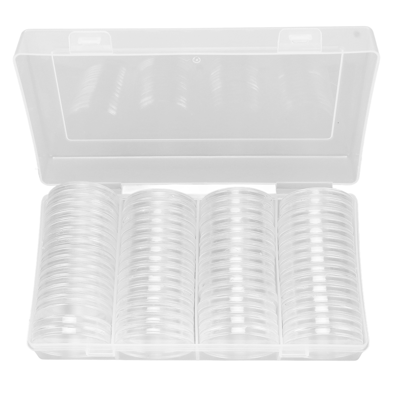 Transparente Münzaufbewahrungsbox Für 60 Münzkapseln (41 Mm) – Aufbewahrungsbox Für Münzsammler