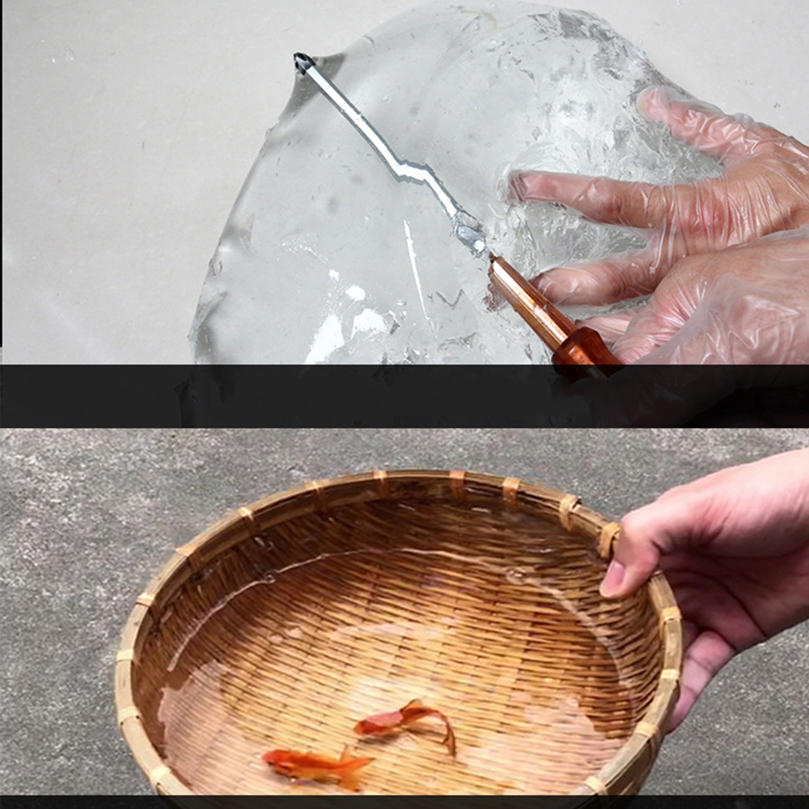 Wasserdichtes Sprühdichtmittel Für Dachrisse, 1000 Ml Transparenter Polyethylenkleber